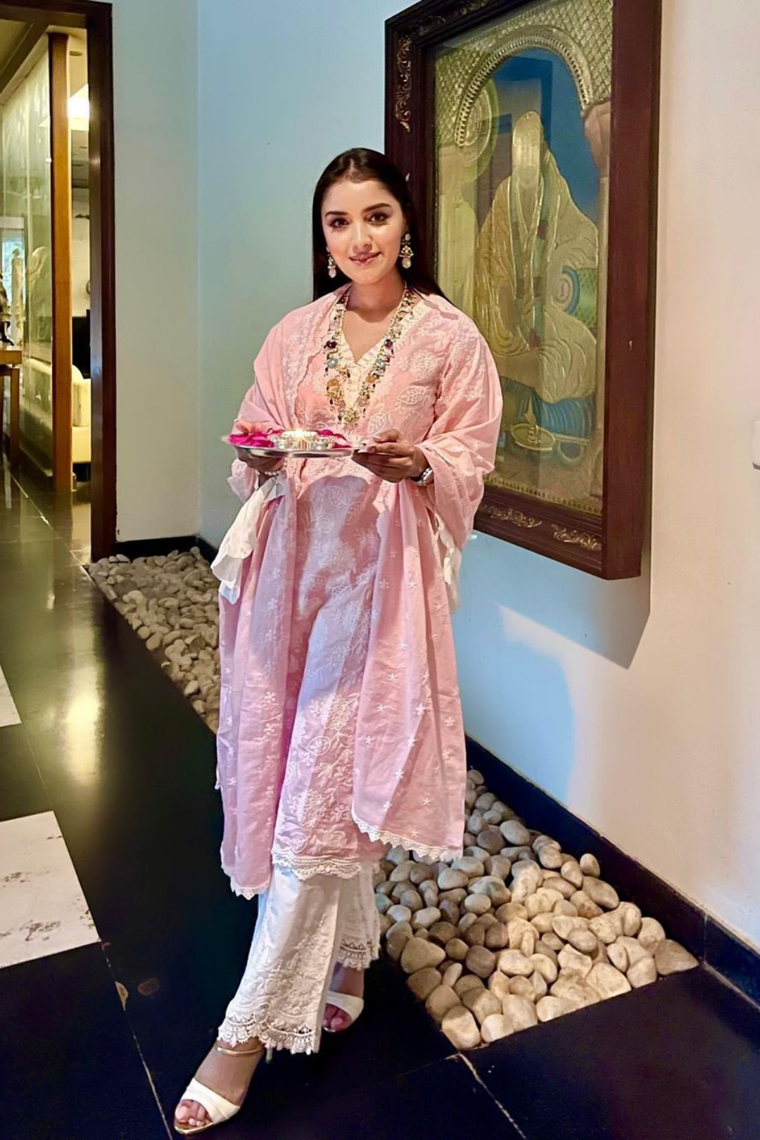 Dunlin Supima Cotton Pink Pyjama Set