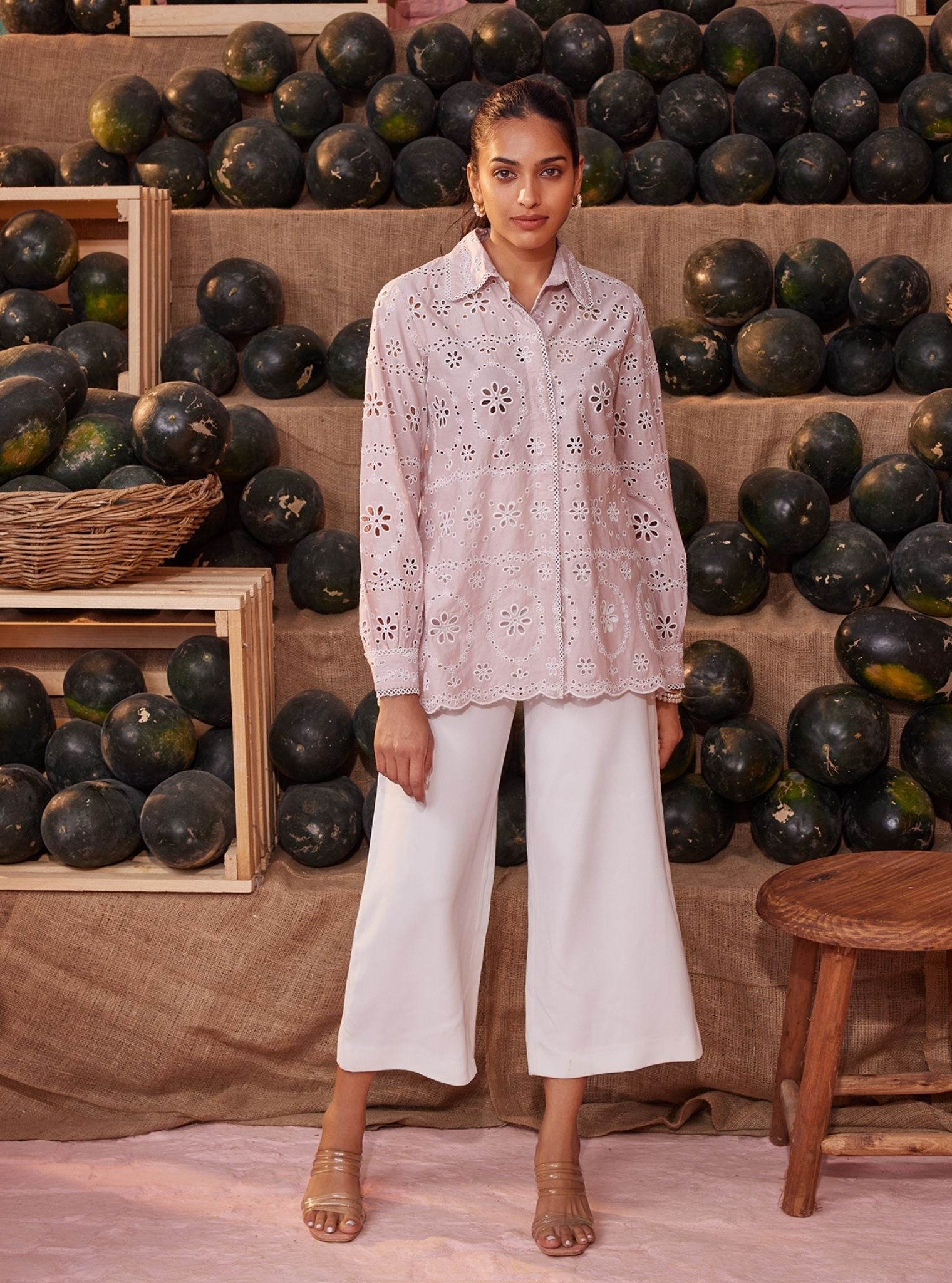 Sia Iconic Supima Cotton Dusty Pink Shirt