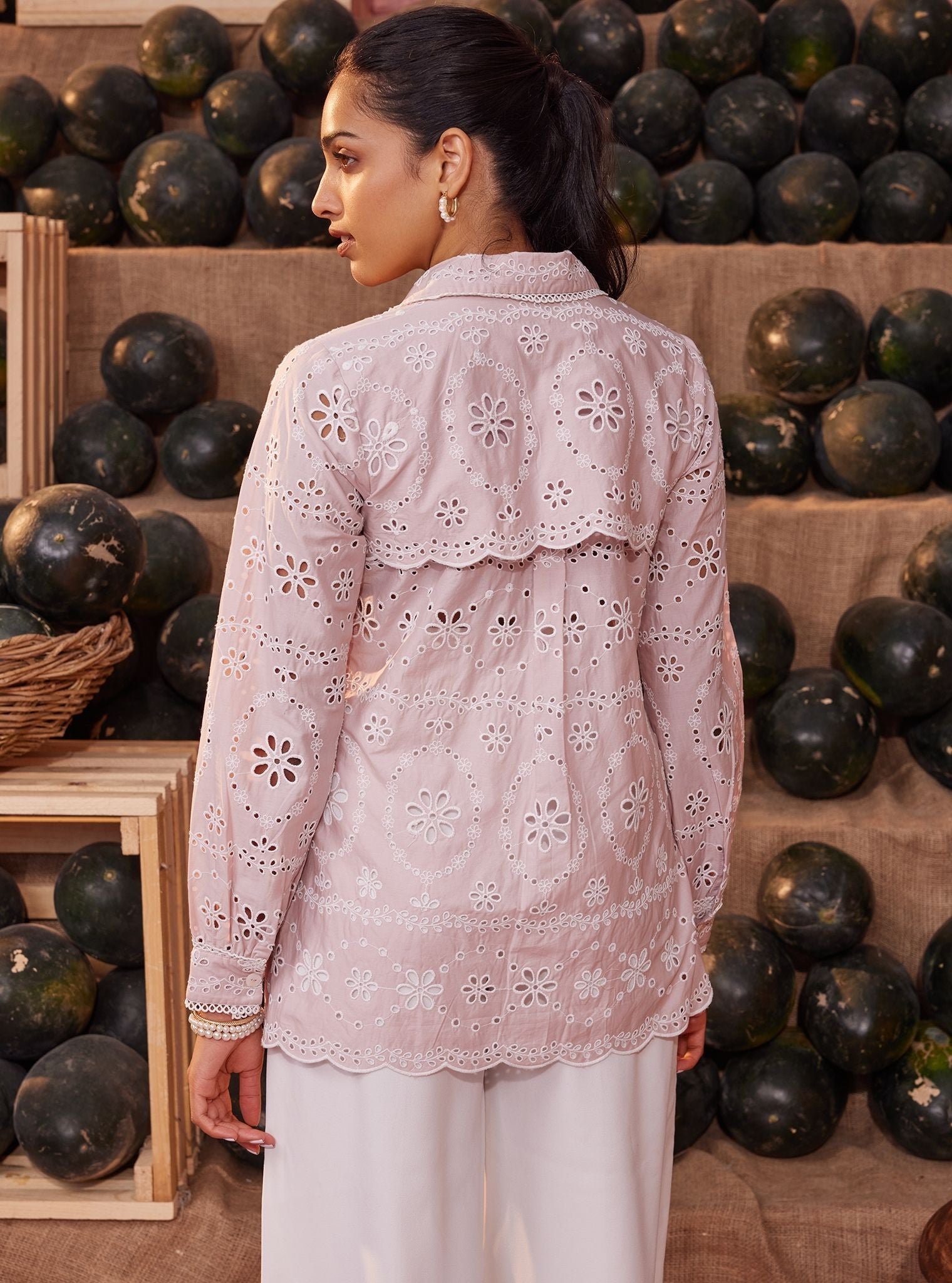 Sia Iconic Supima Cotton Dusty Pink Shirt