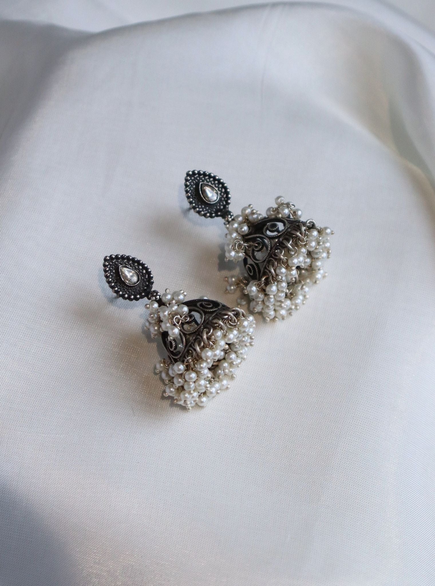 Pure Silver Navi Jhumki