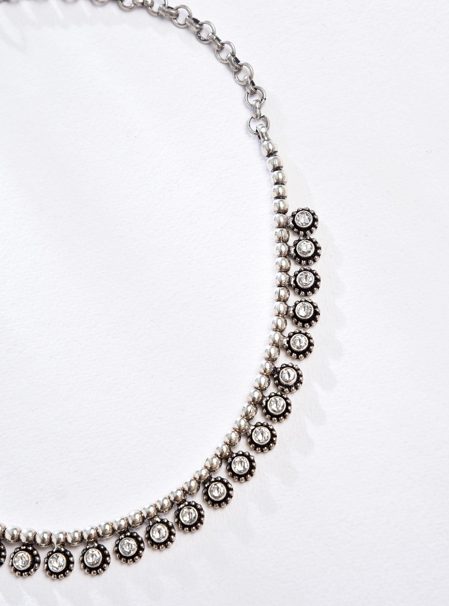 Pure Silver Ekavali Necklace