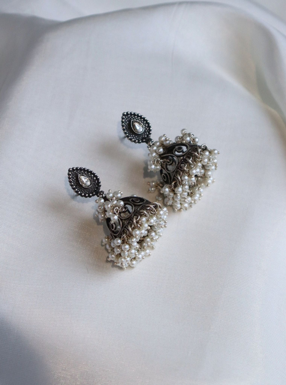 Pure Silver Navi Jhumki