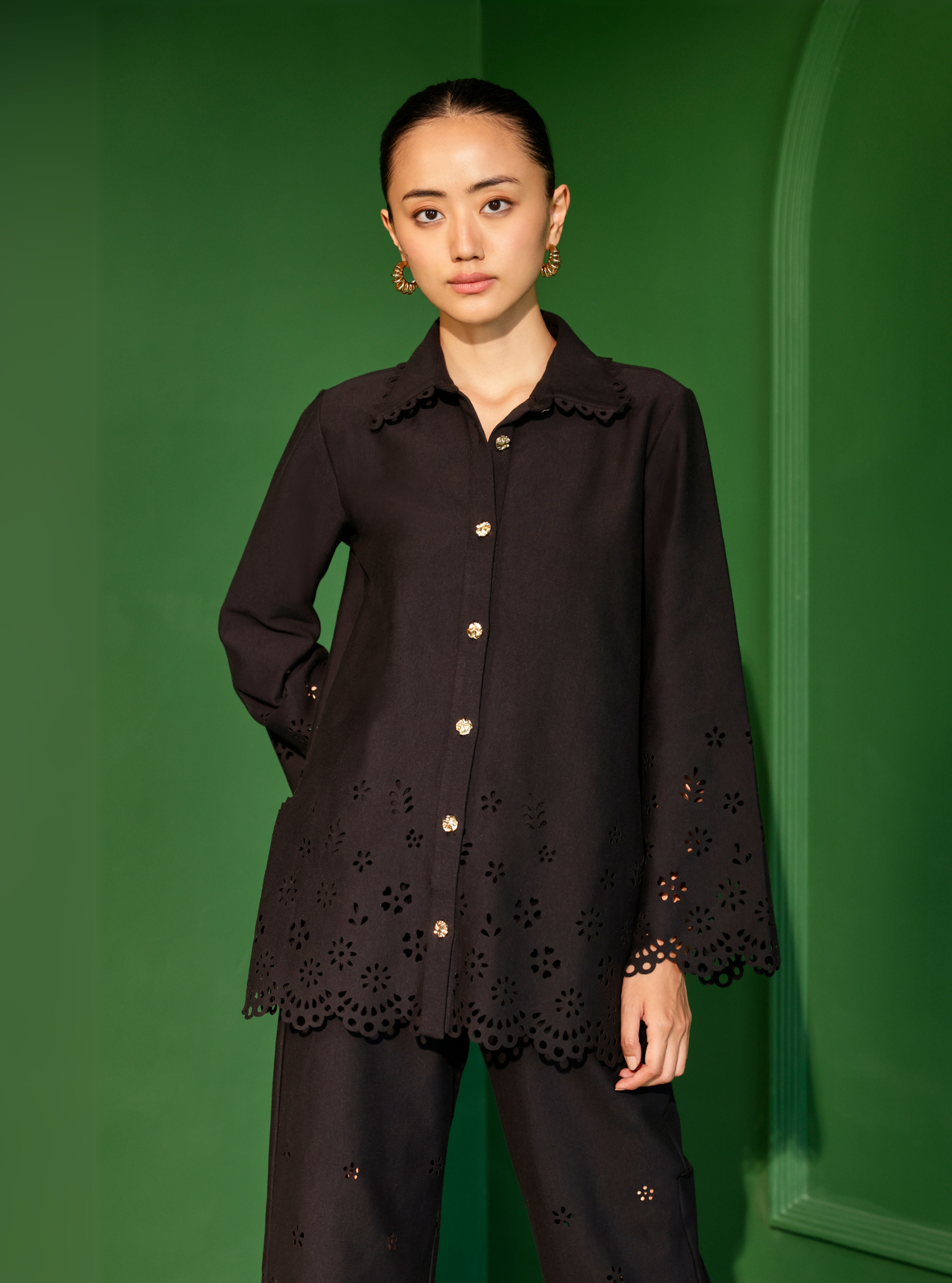 Mayfair Spacer Black Co-ord Set