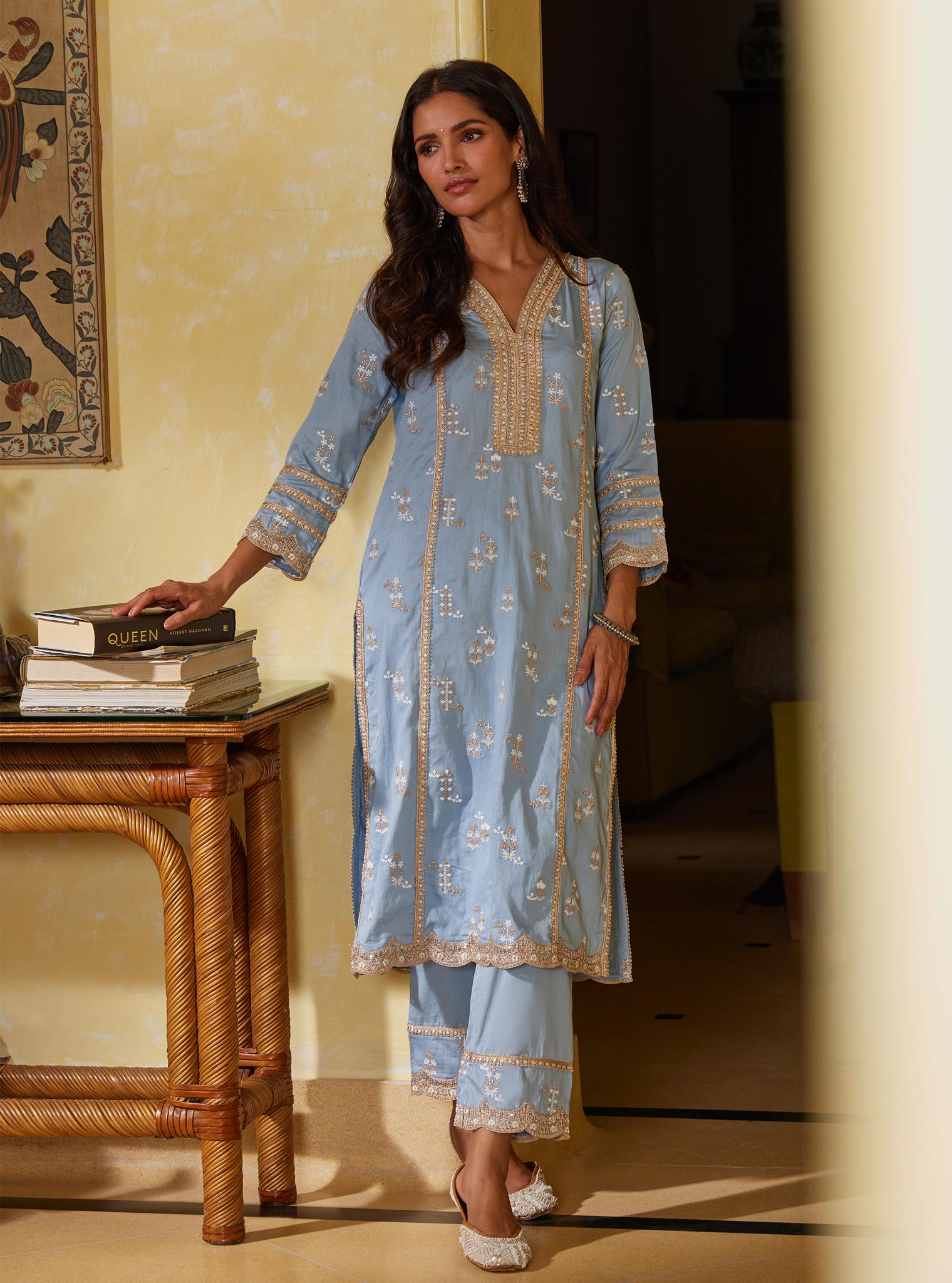 Nimisa Pima Blue Kurta Set