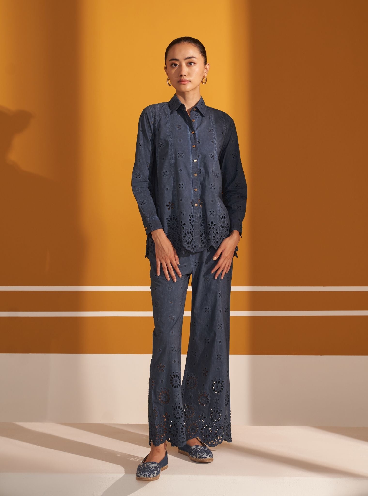 Darcy Supima Cotton Navy Co-ord Set