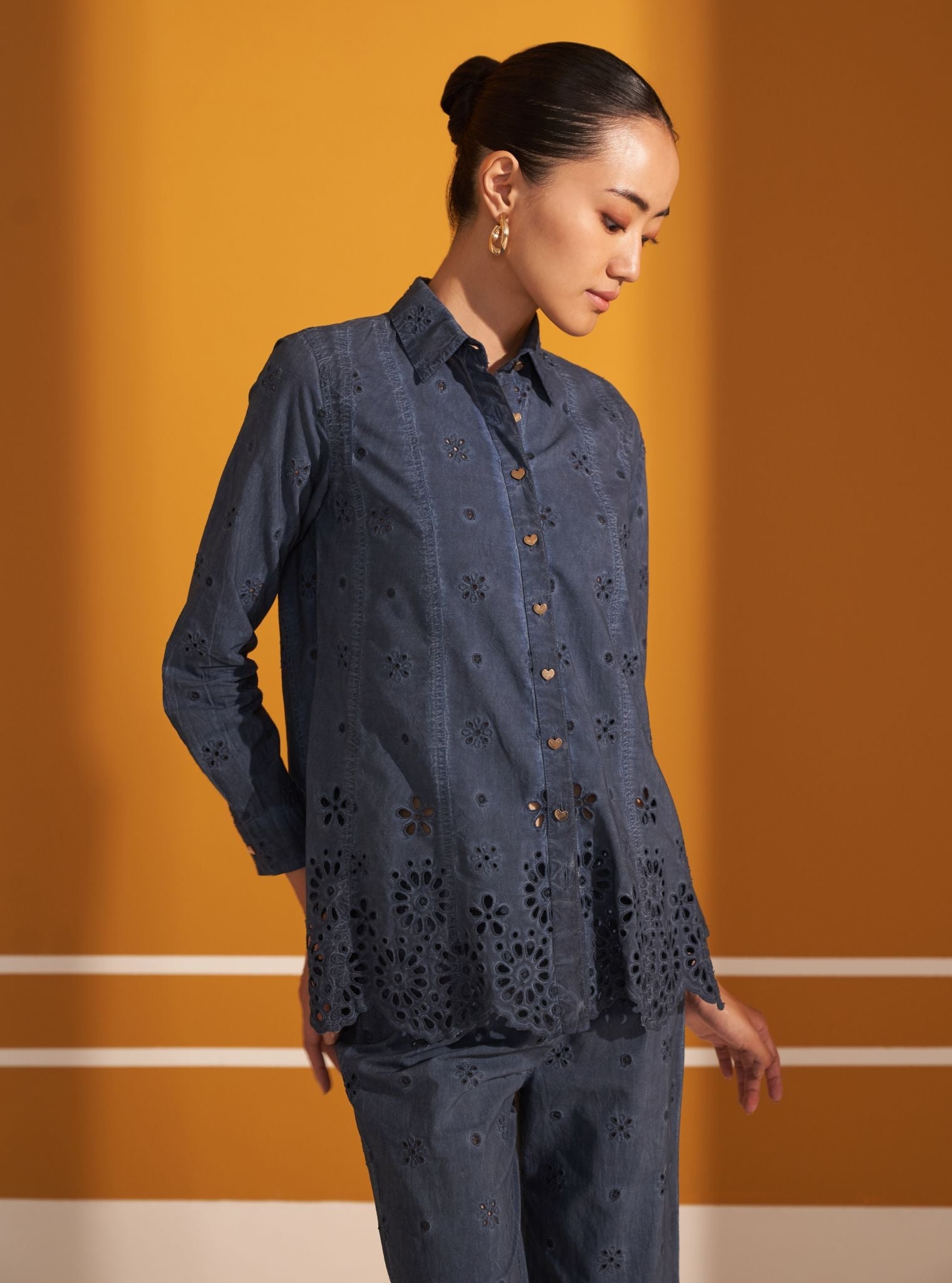 Darcy Supima Cotton Navy Co-ord Set