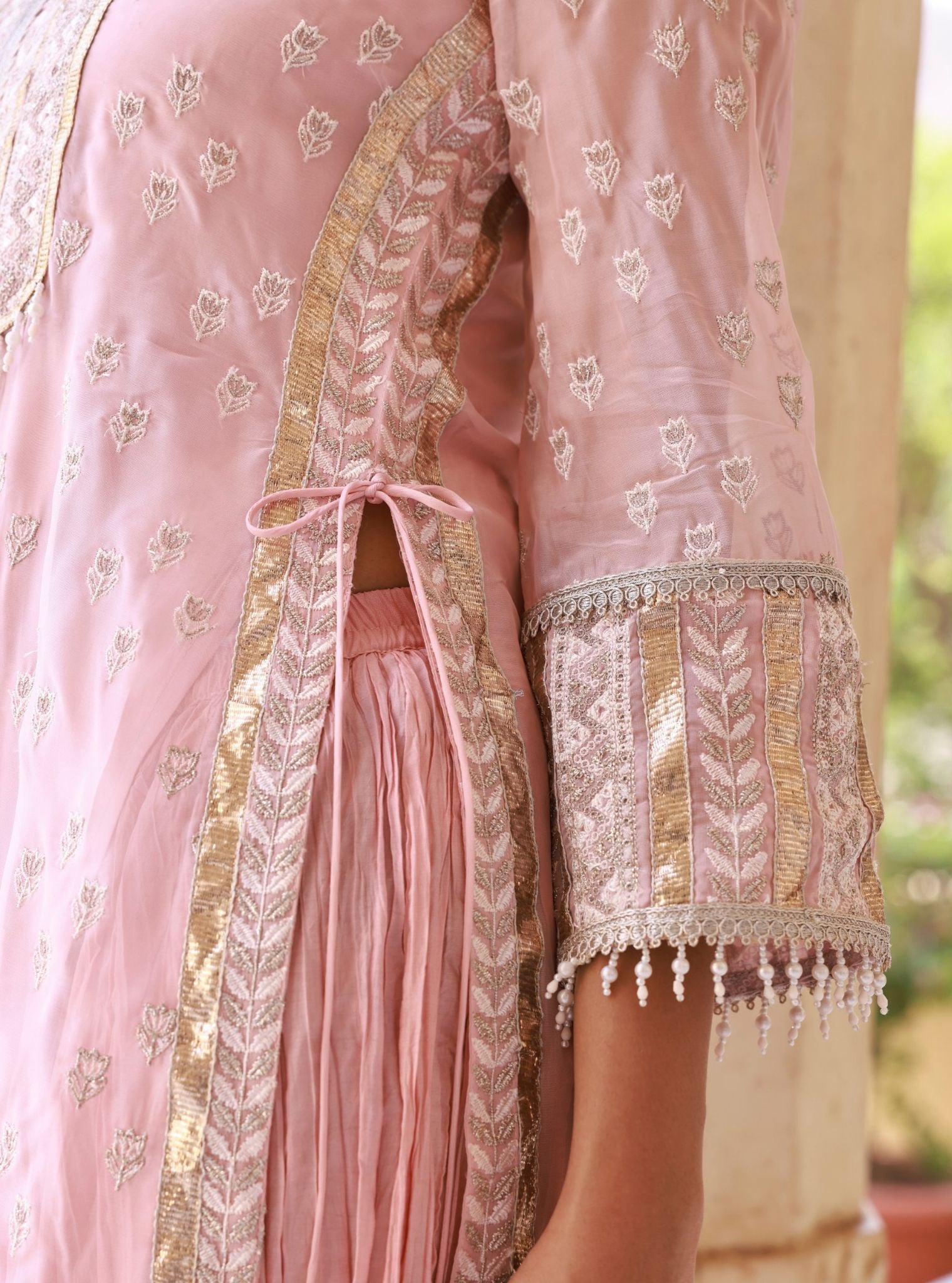 Thalisa Organza Pink Kurta Set