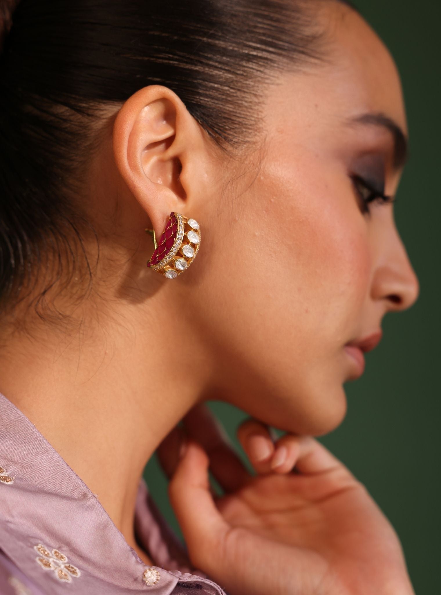 Pure Silver Aish Studs