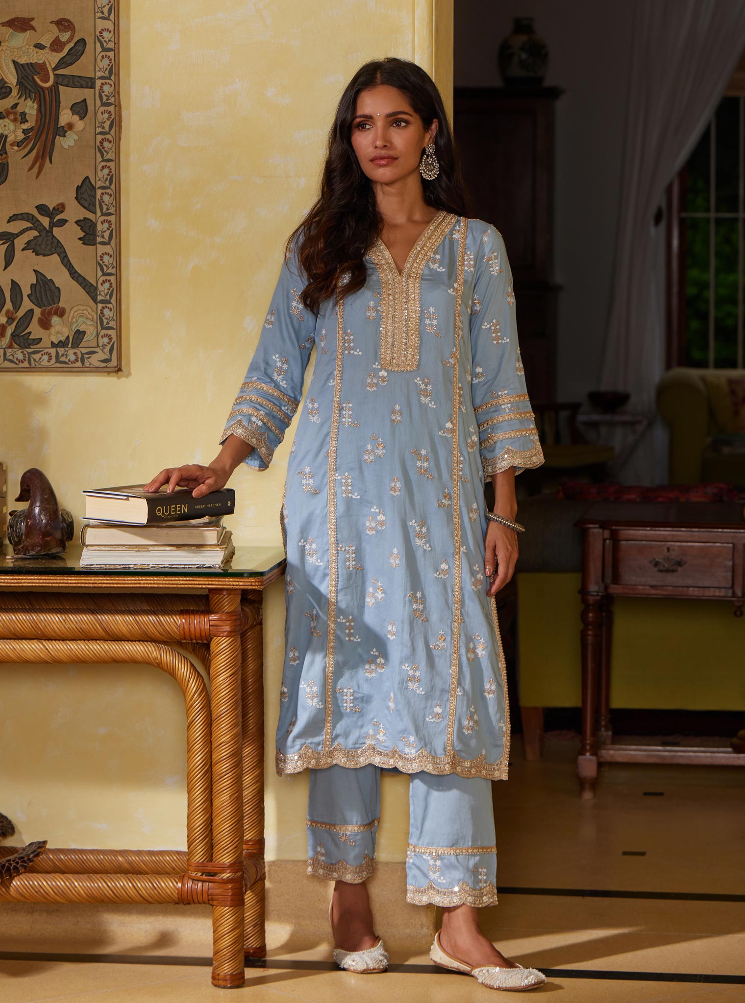 Nimisa Pima Blue Kurta Set