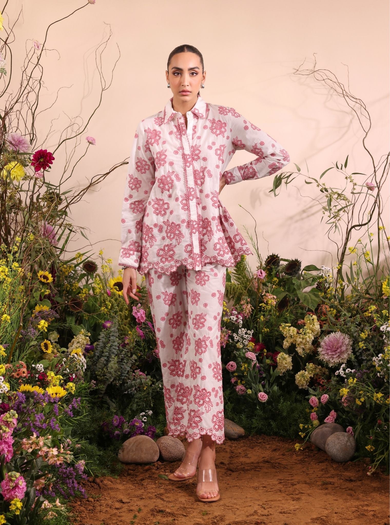 Felix Supima Cotton Off White Co-ord Set