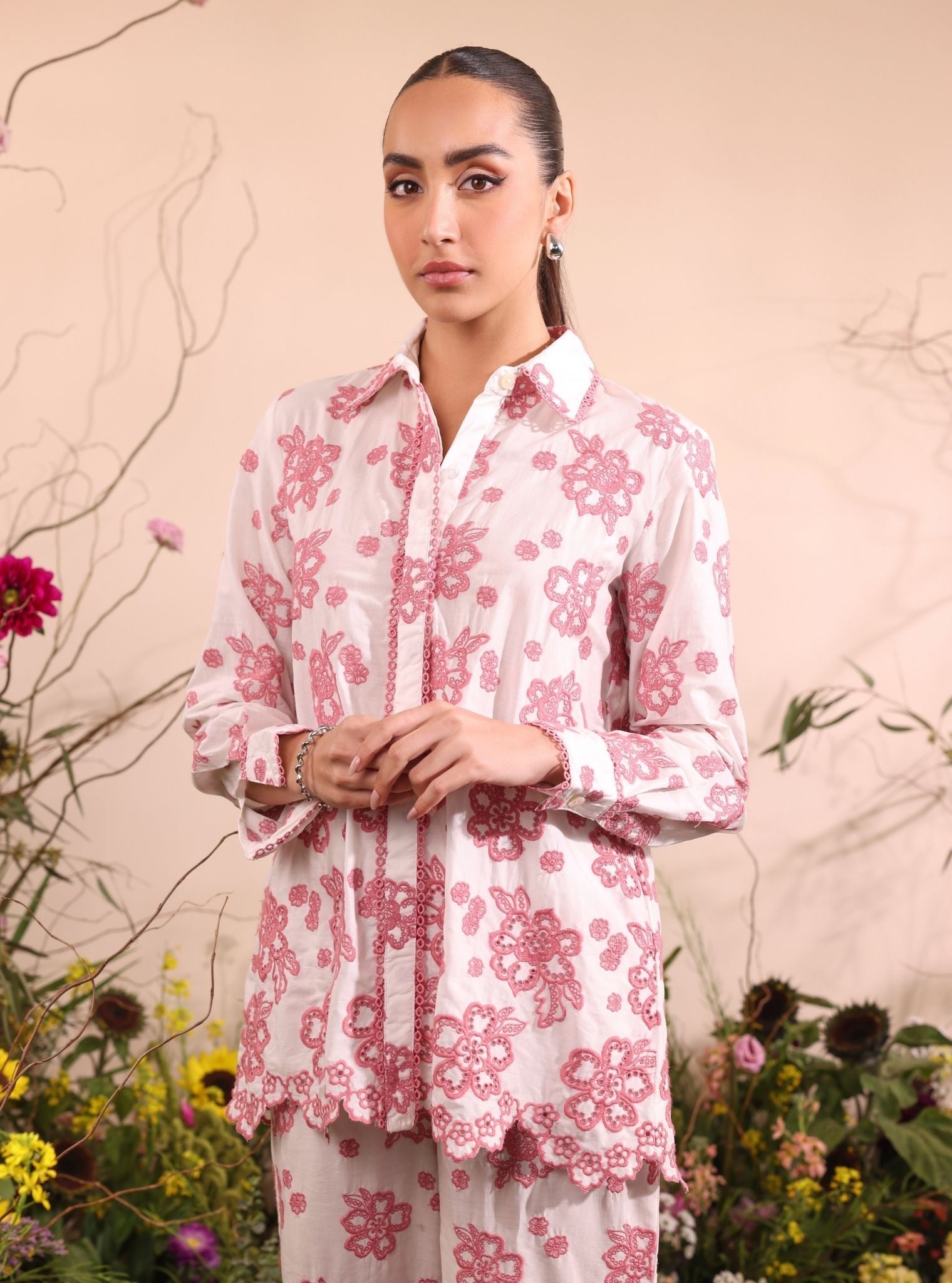 Felix Supima Cotton Off White Co-ord Set