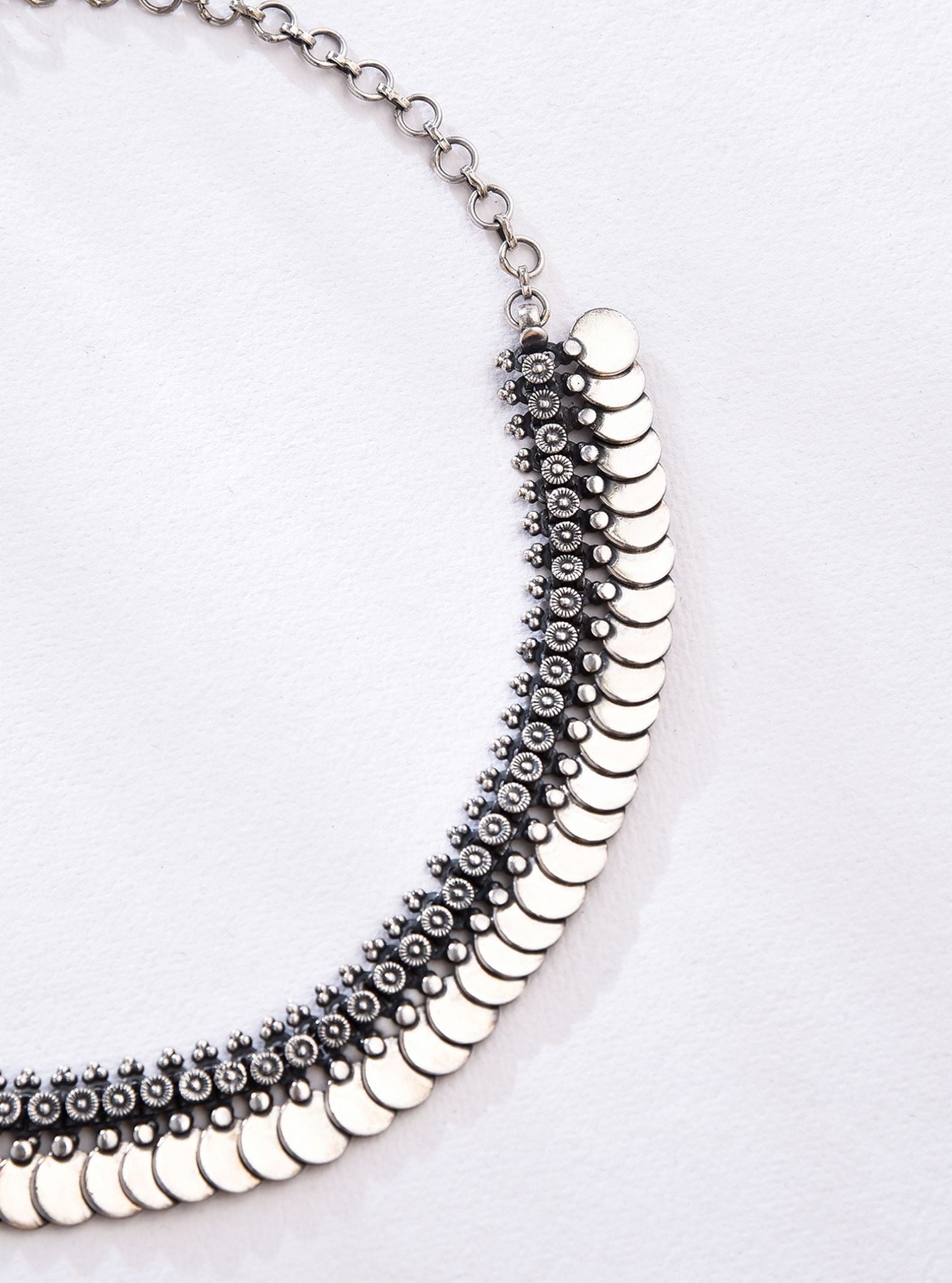 Pure Silver Tashi Necklace