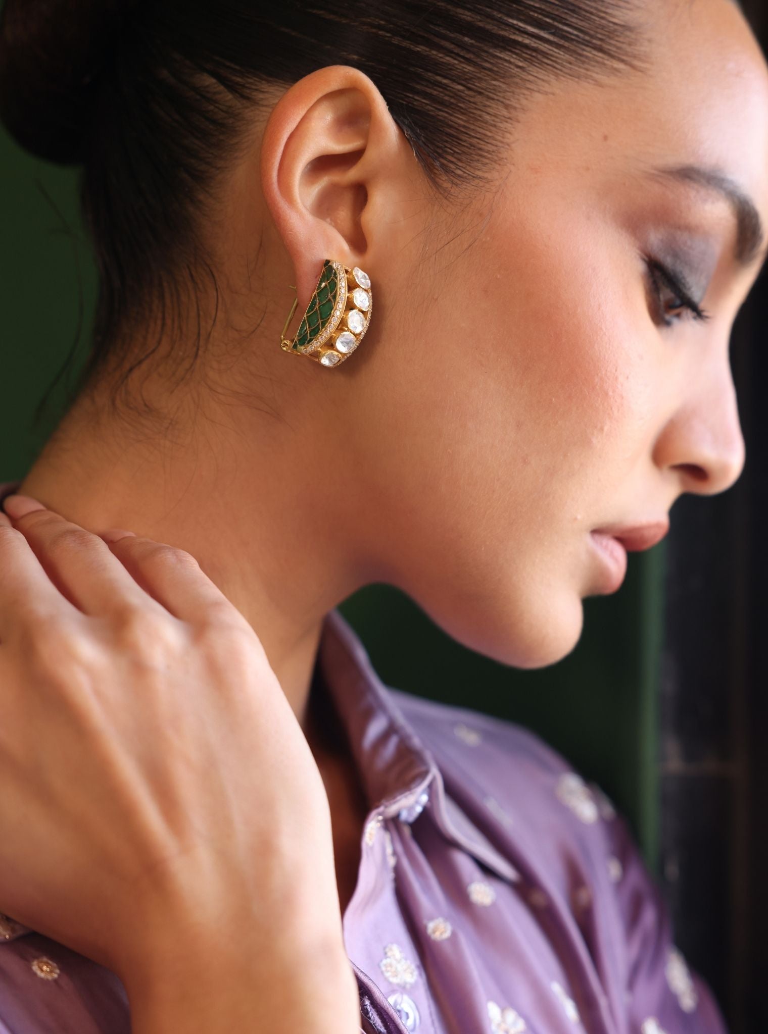 Pure Silver Aish Studs