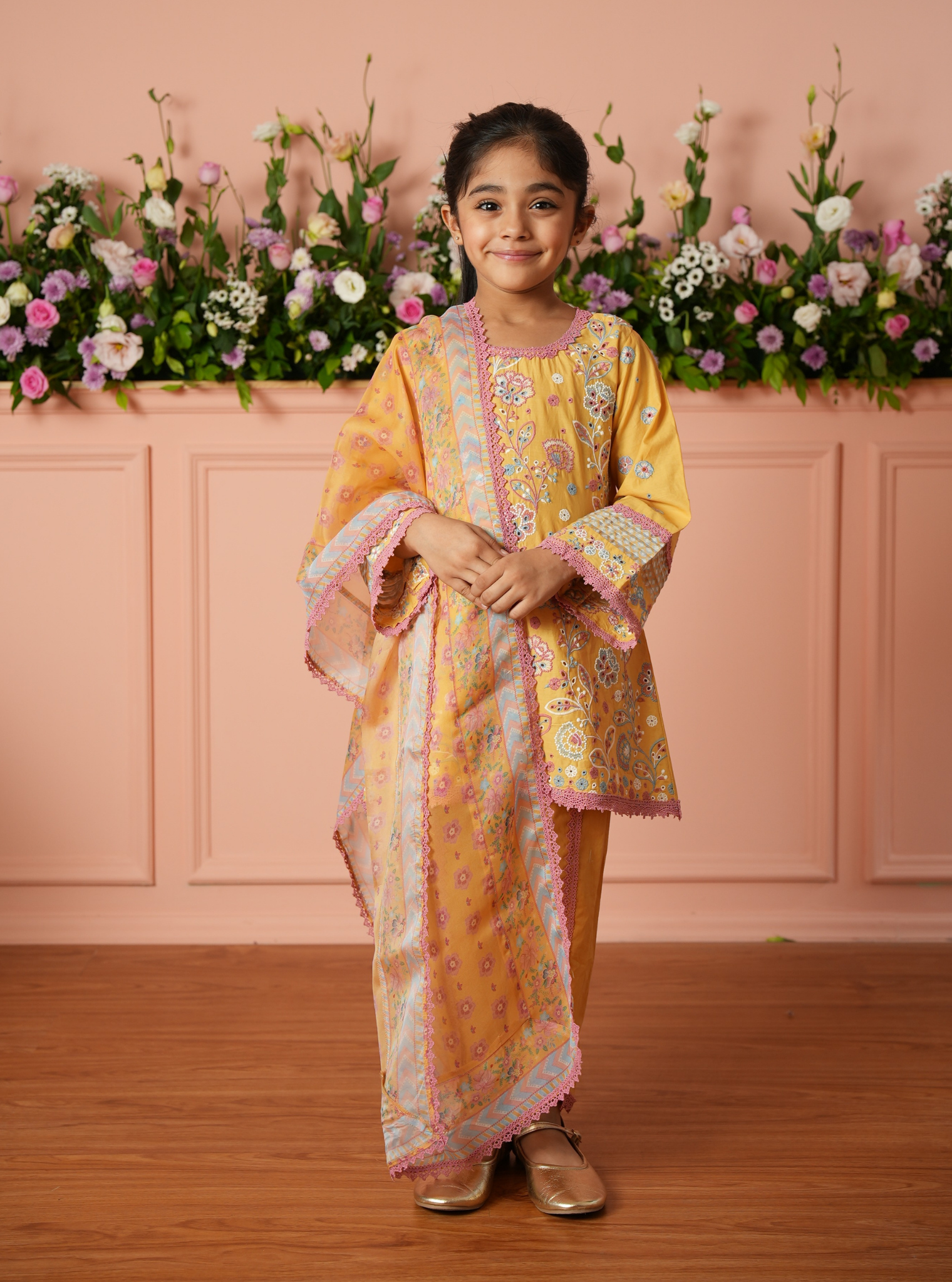 Revina Supima Cotton Mustard Kurta Set