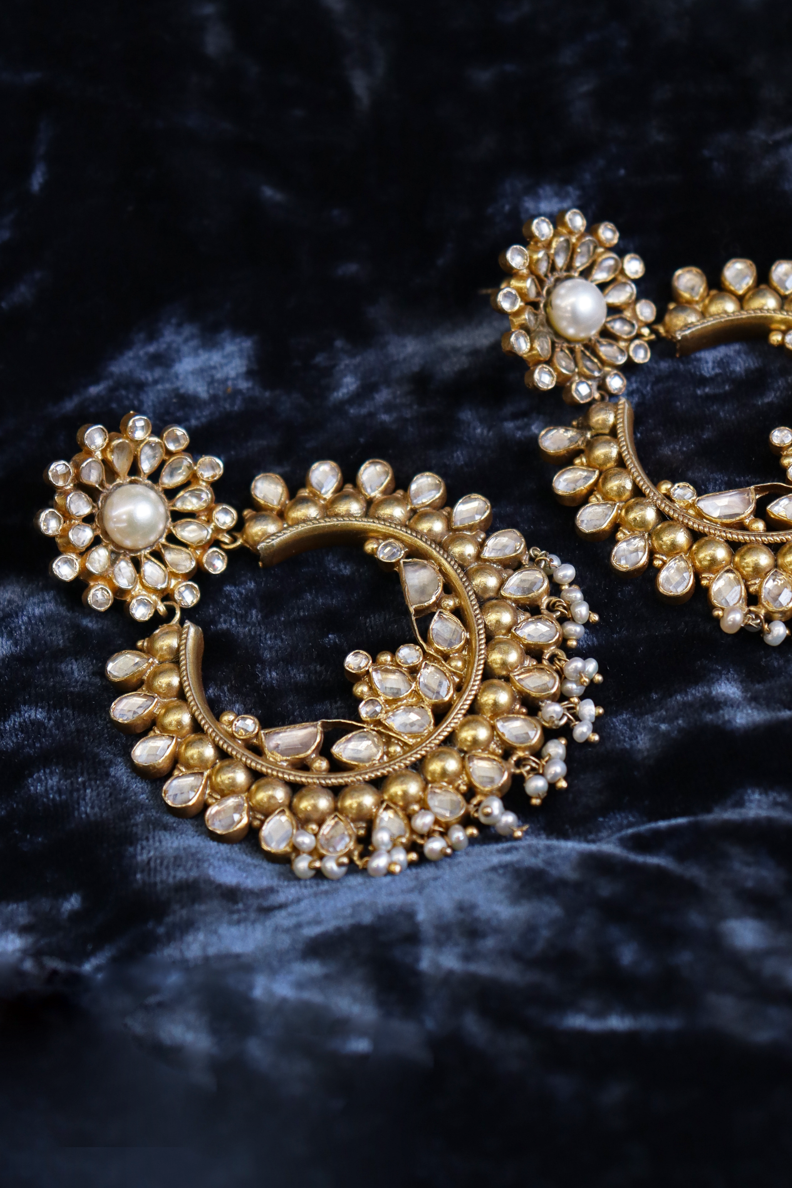 Pure Silver Sitara Earrings