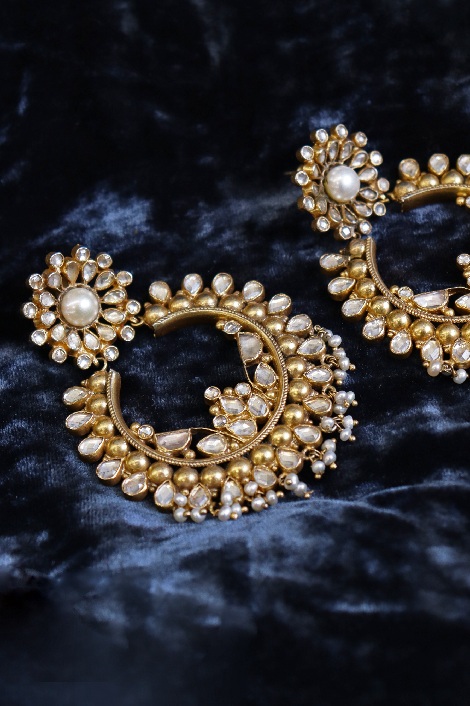 Pure Silver Sitara Earrings