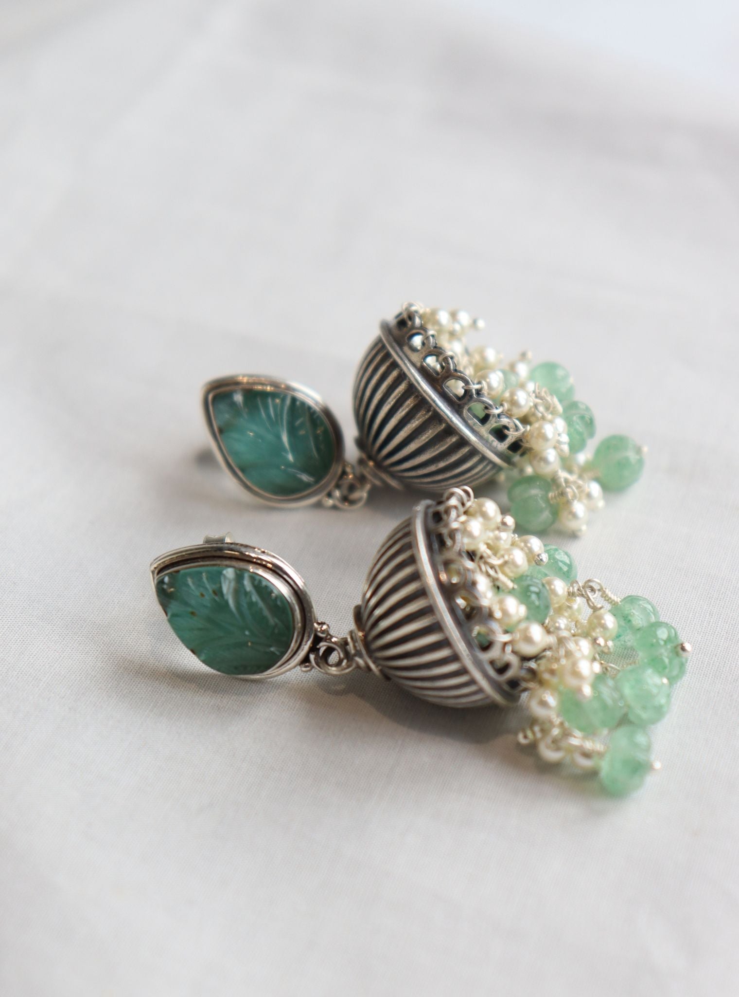 Pure Silver Alora Jhumka