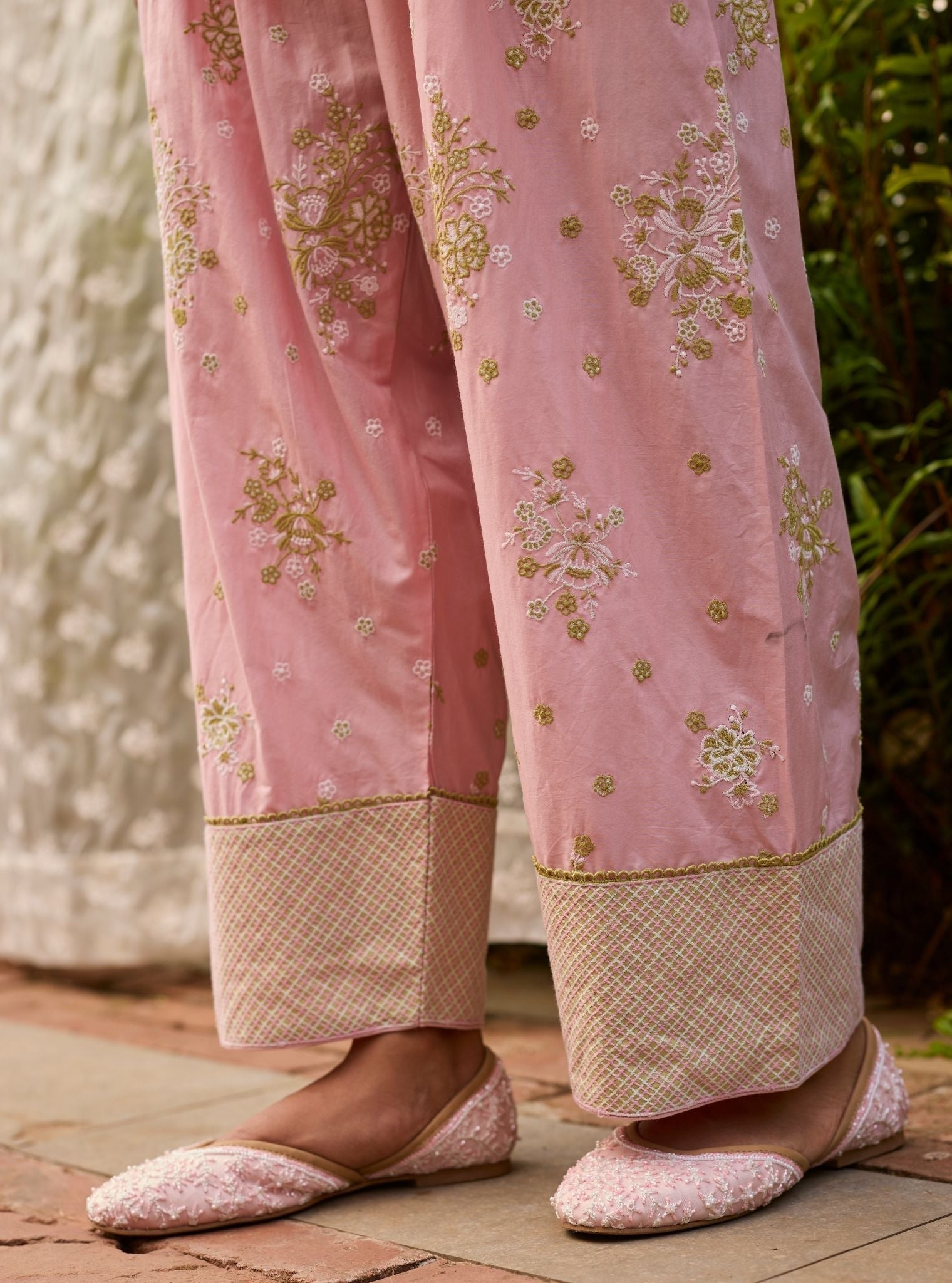 Liva Supima Cotton Lime Kurta With Farshi Salwar