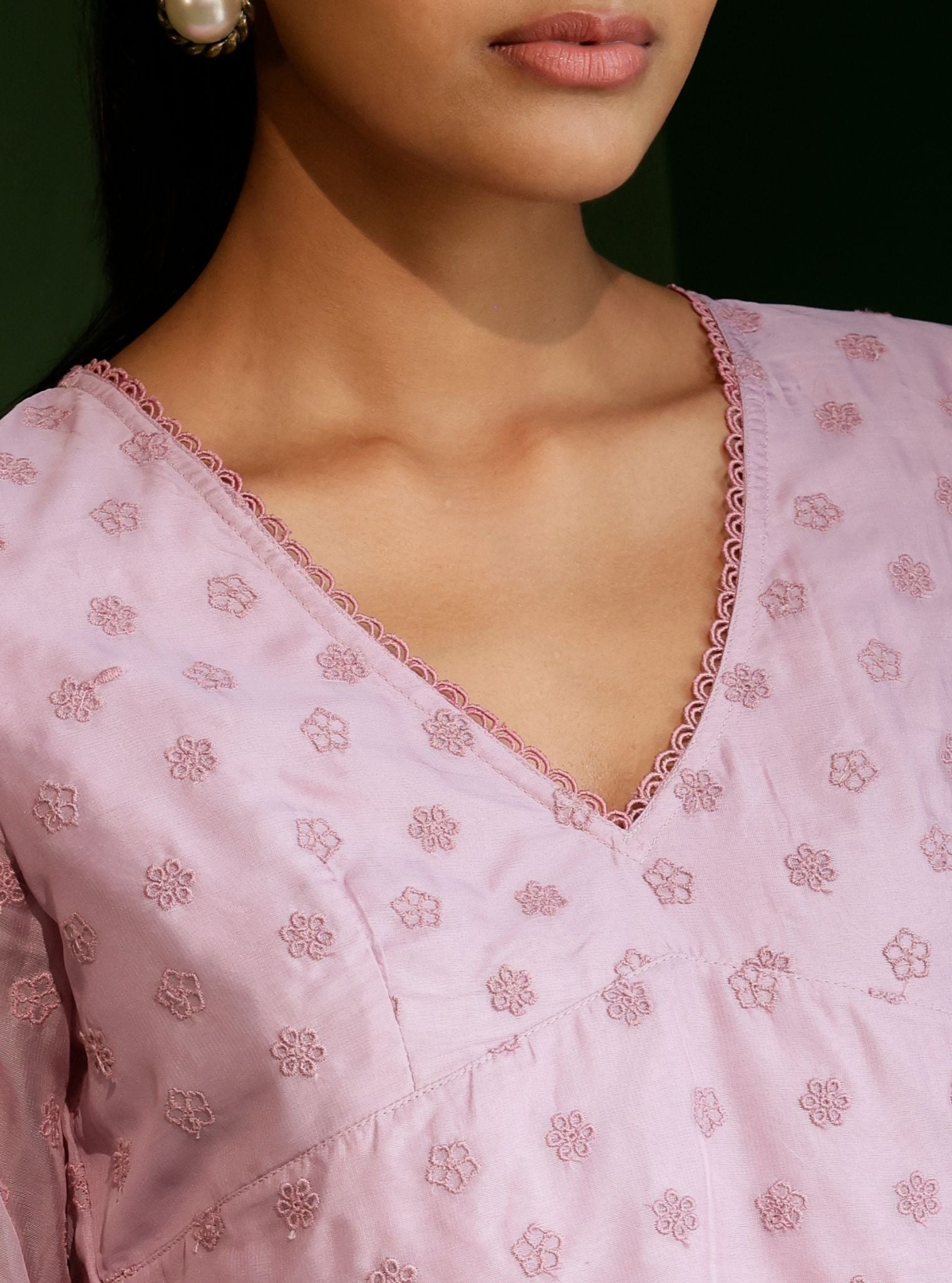 Penelope Organza Lilac Top with Penelope Pant