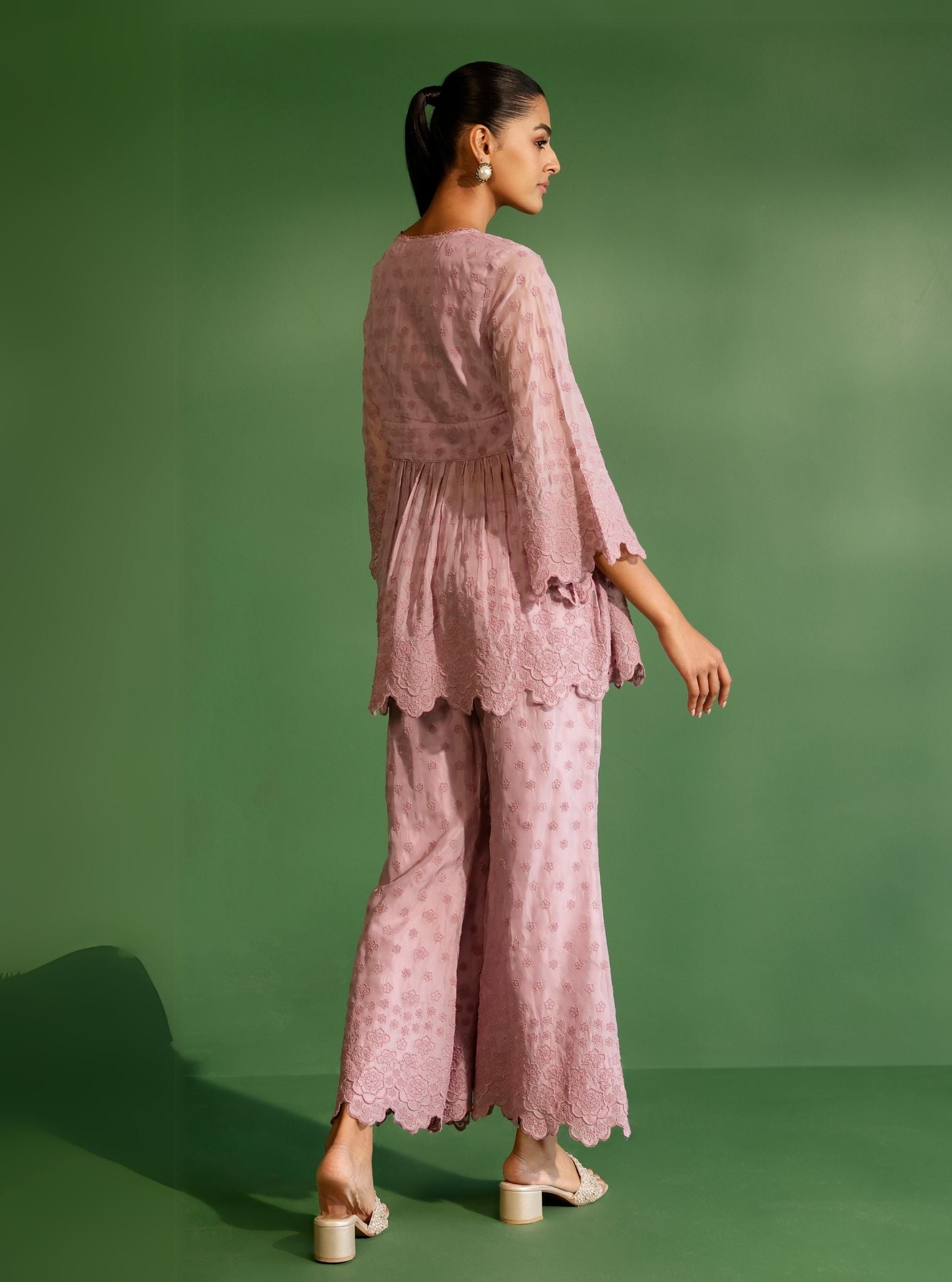 Penelope Organza Lilac Top with Penelope Pant