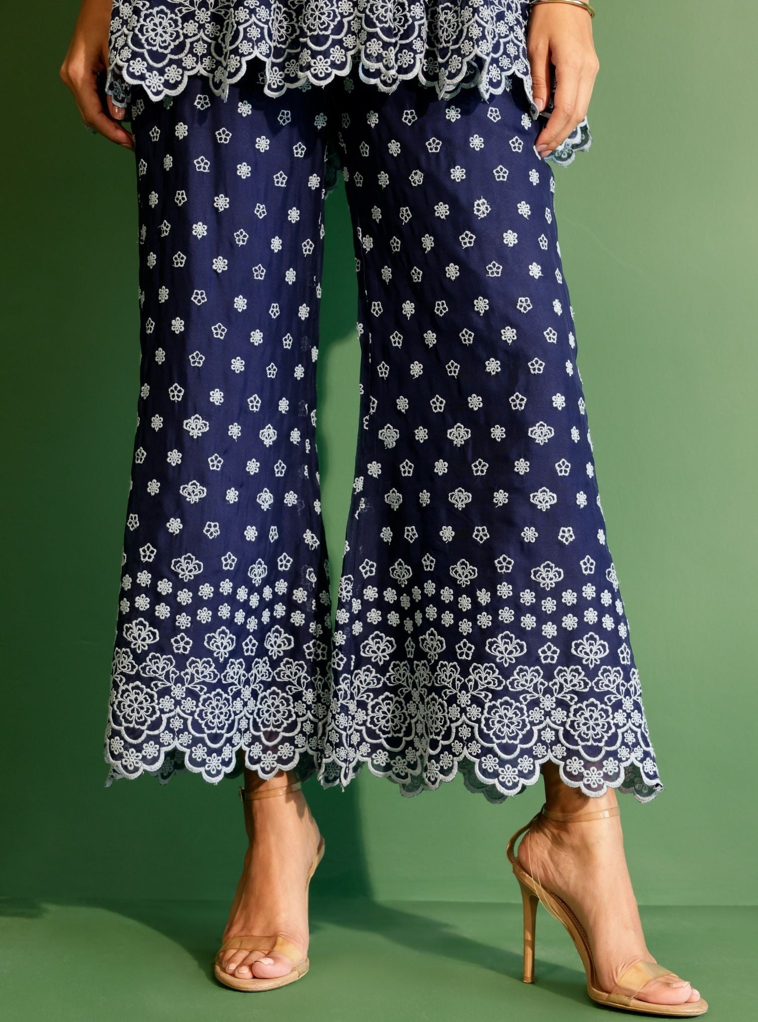 Penelope Organza Navy Top with Penelope Pant