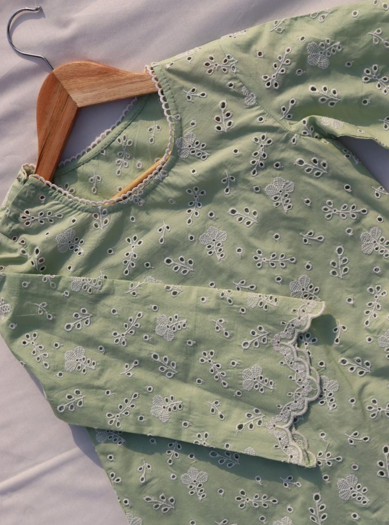 Hannah Supima Cotton Green Co-ord Set