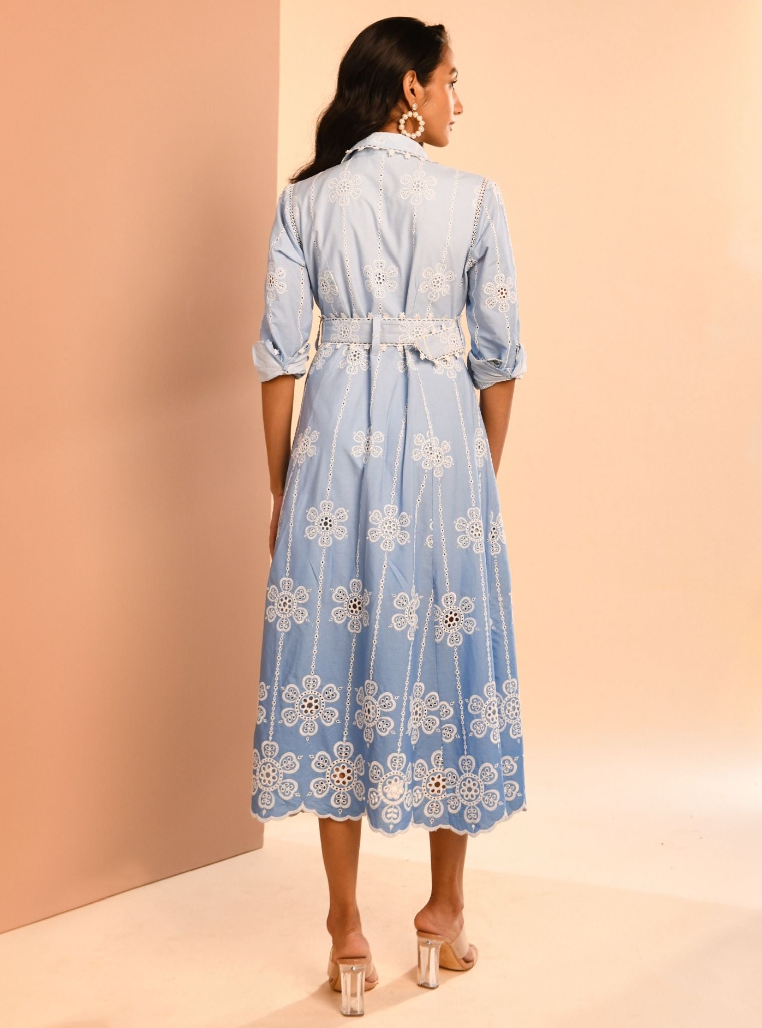 Meg Ombre Supima Cotton Blue Dress