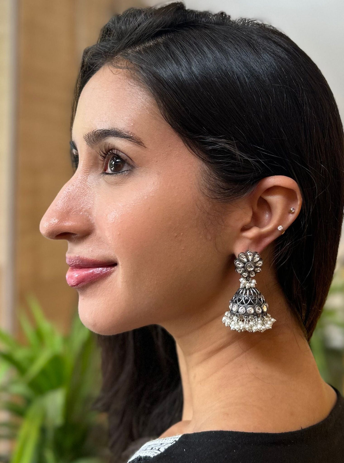 Pure Silver Reya Jhumki