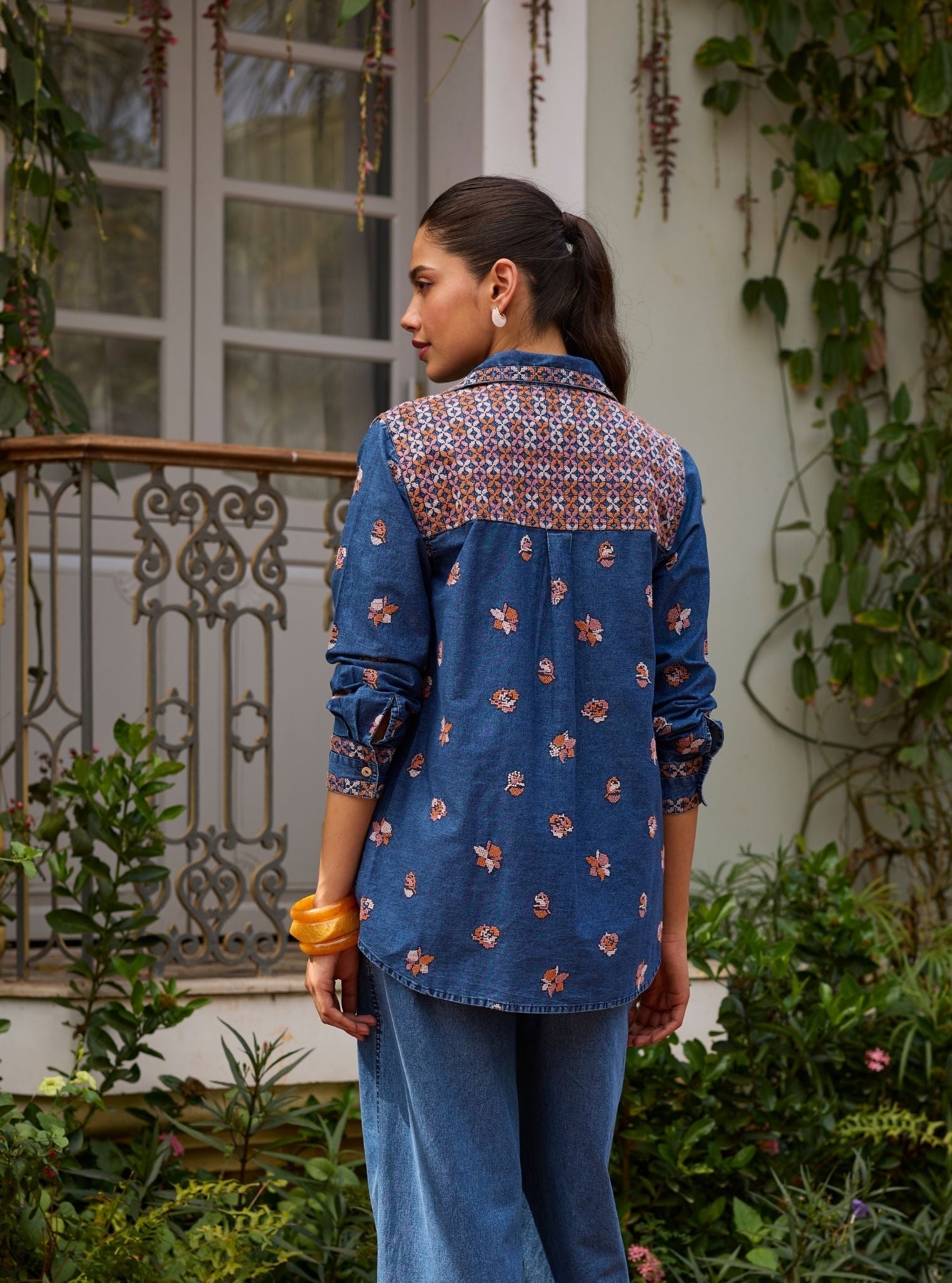 Tvisha Denim Light Pink Shirt
