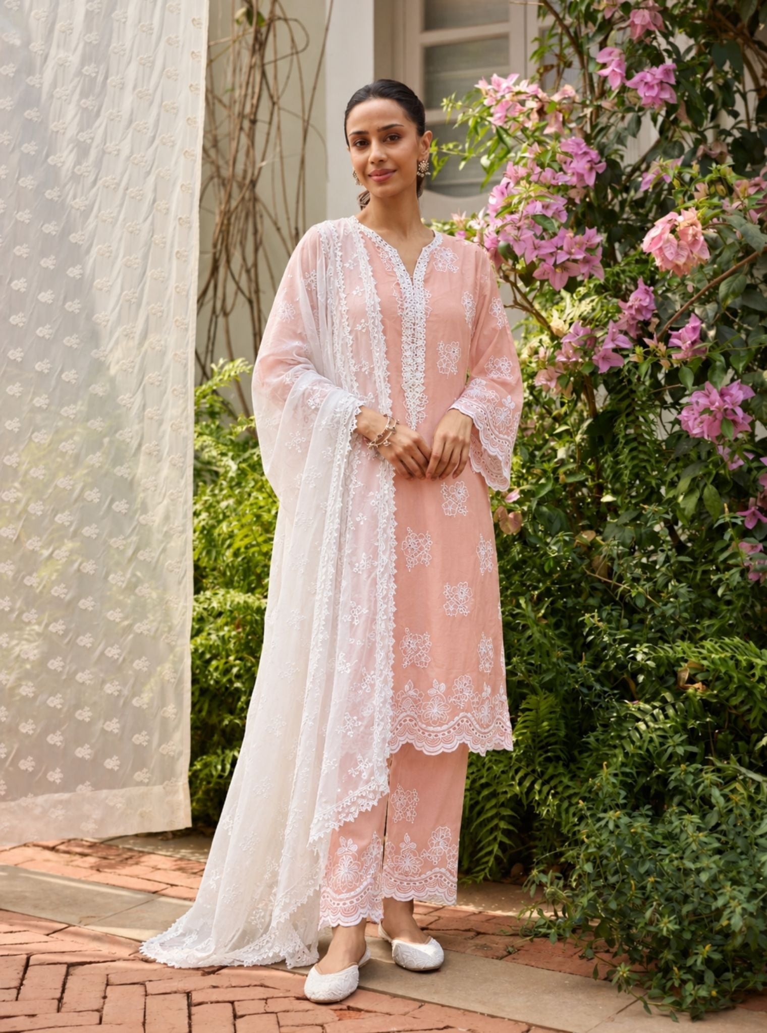Risha Supima Cotton Beige Kurta Set