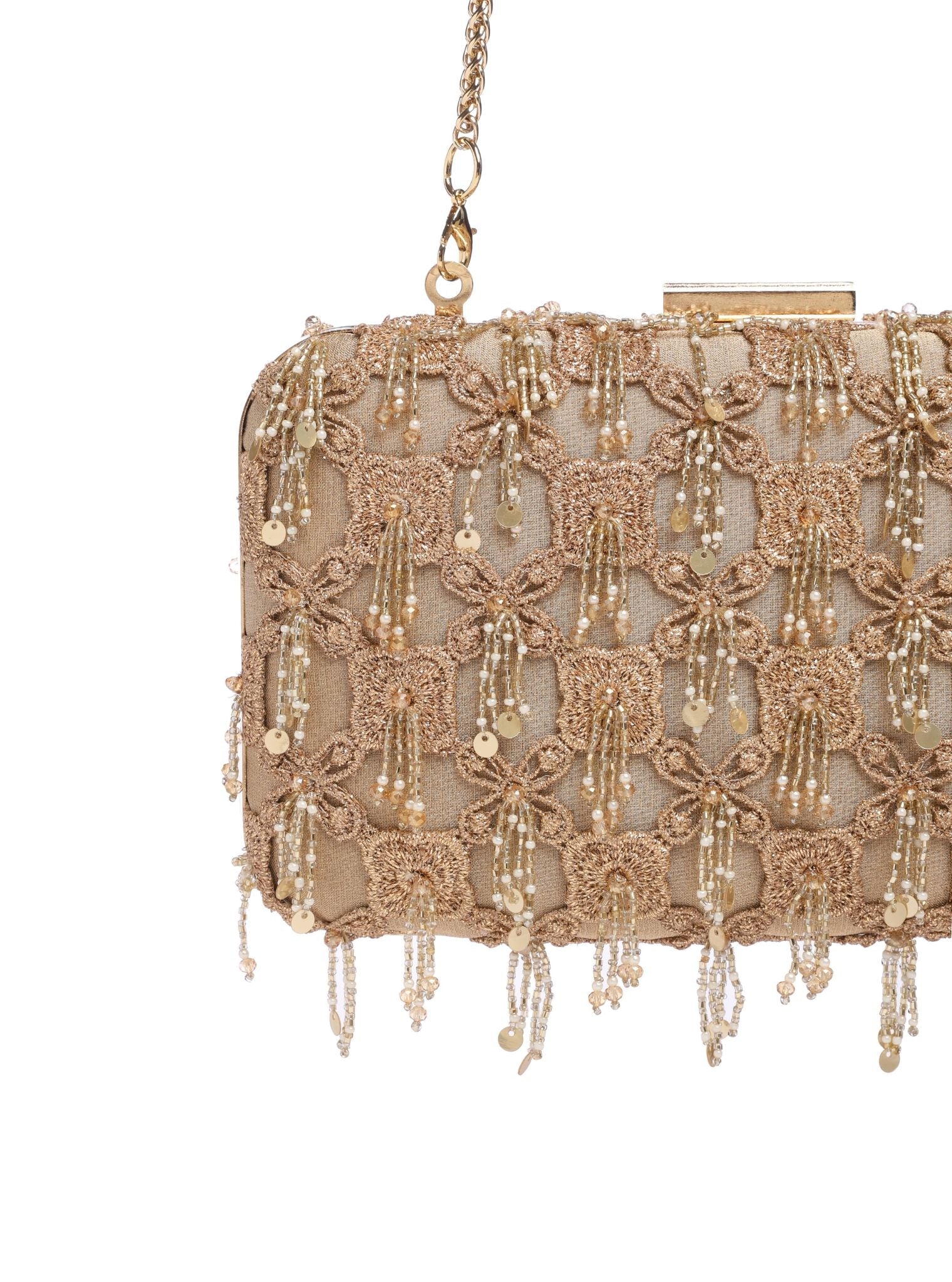 Got Lucky Gold Clutch Bag