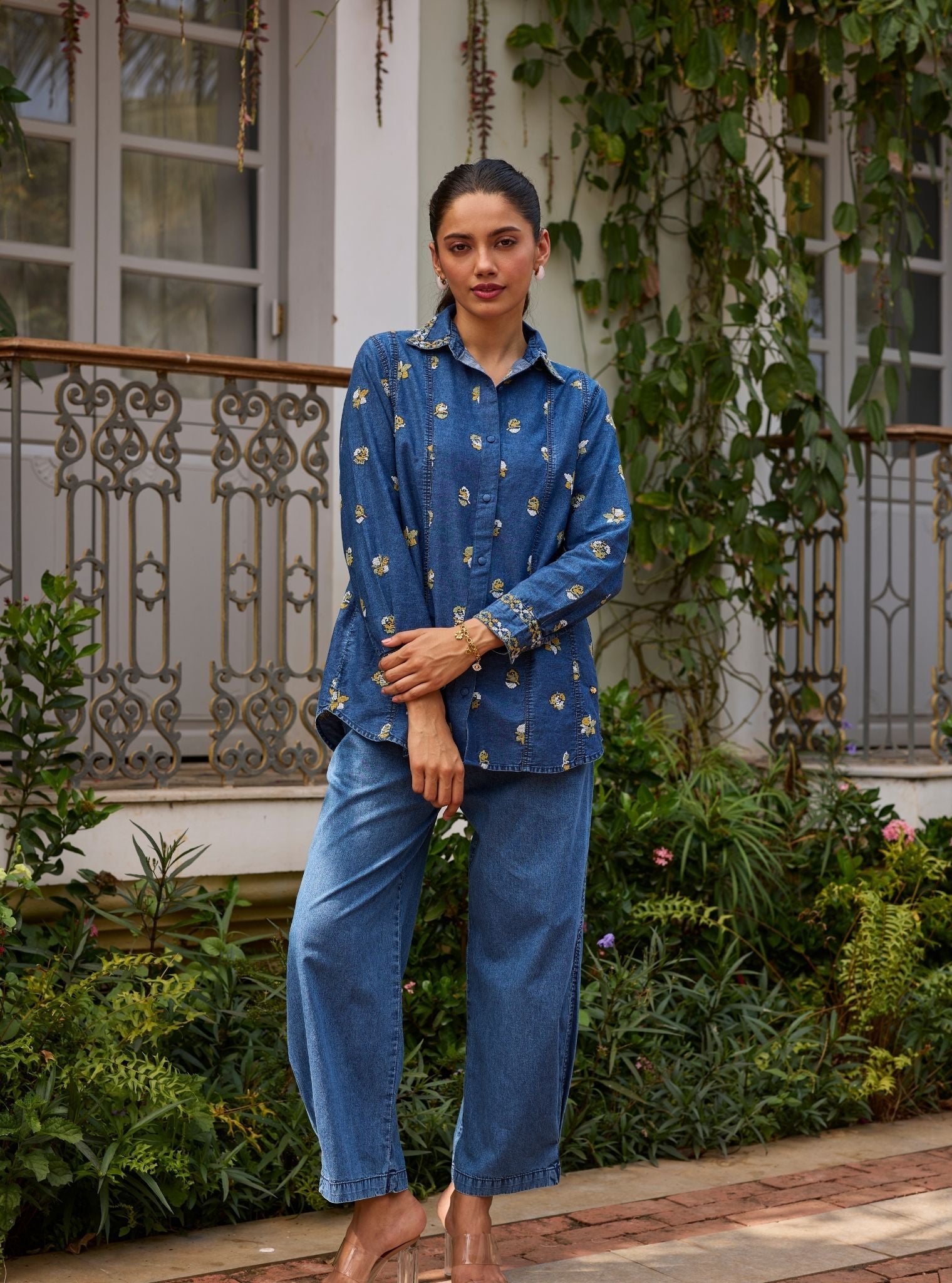 Tvisha Denim Yellow Shirt