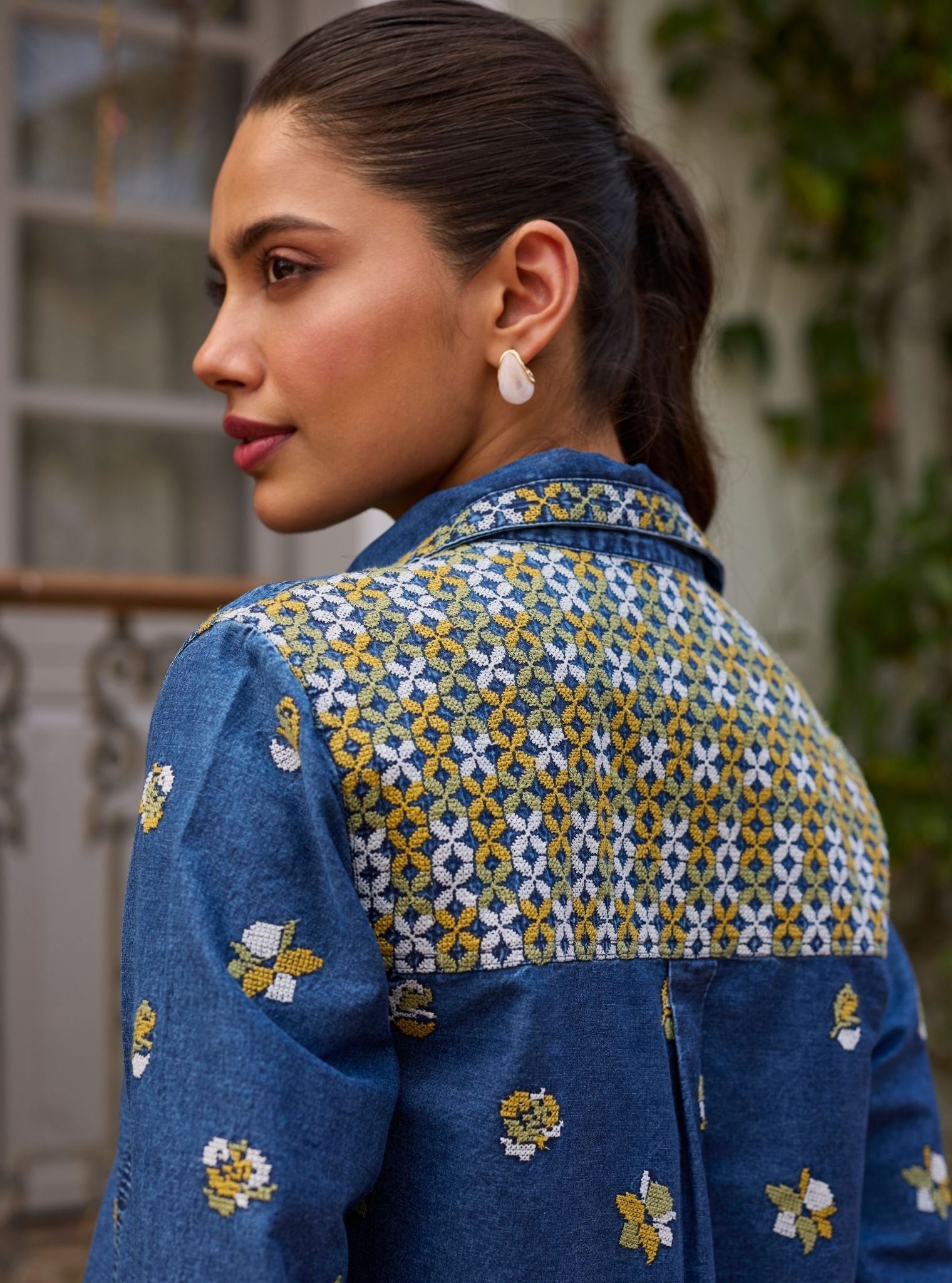 Tvisha Denim Yellow Shirt