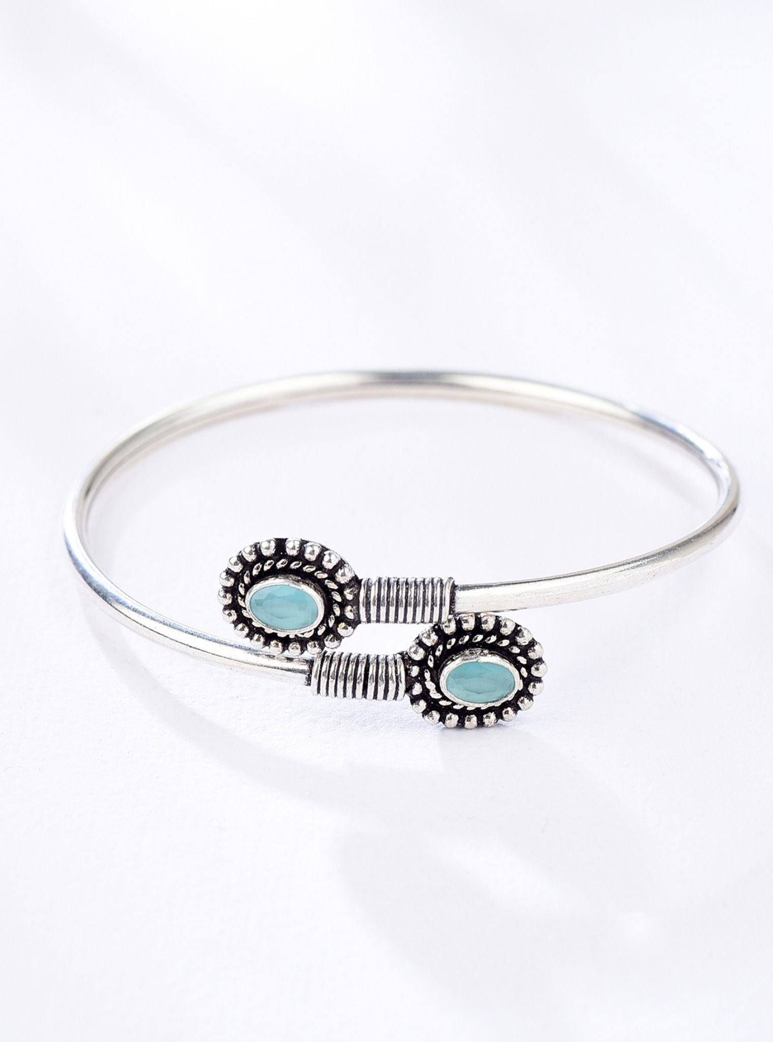Pure Silver Ziya Light Blue Bracelet