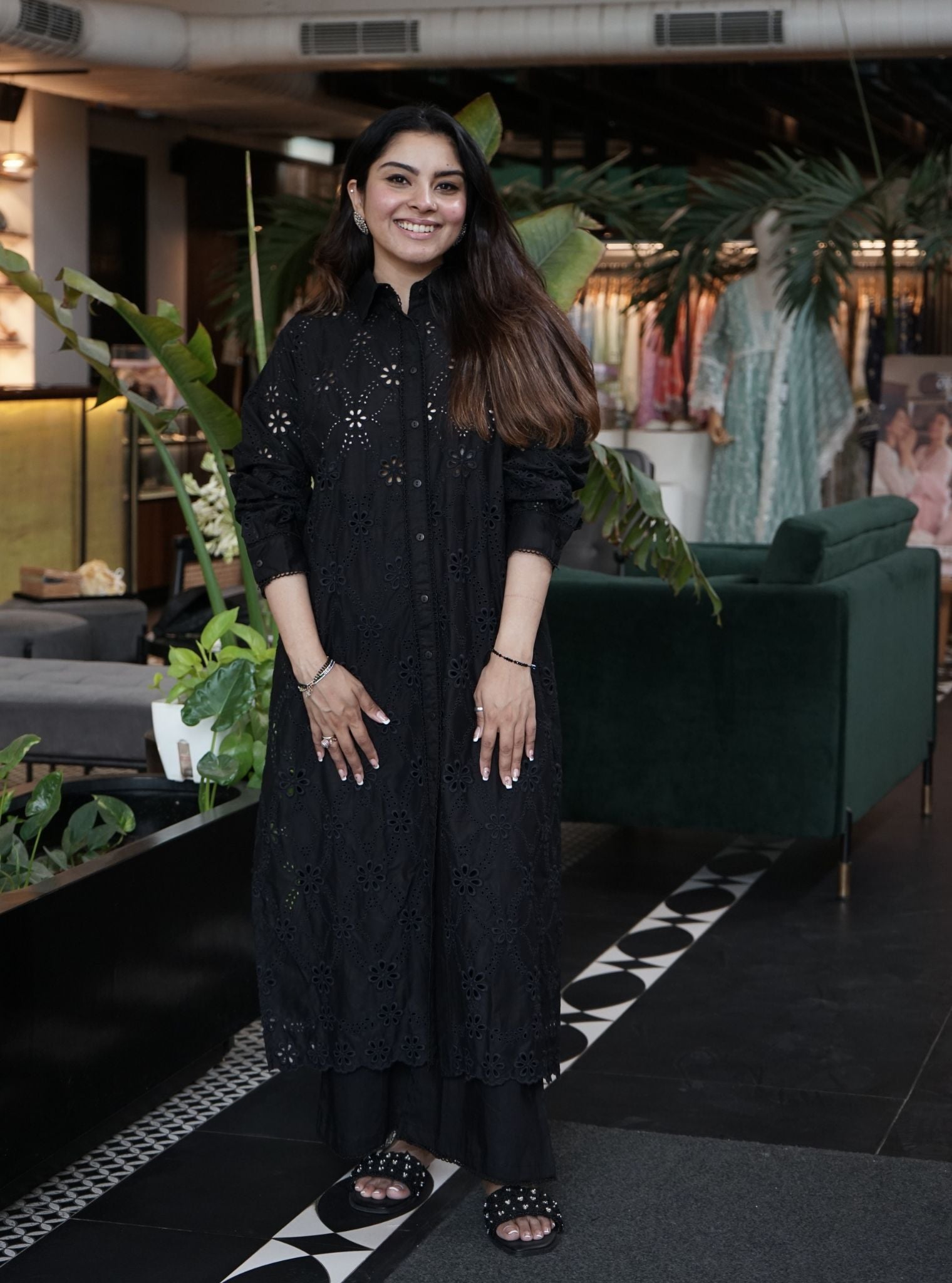 Trix Supima Cotton Black Co-ord Set