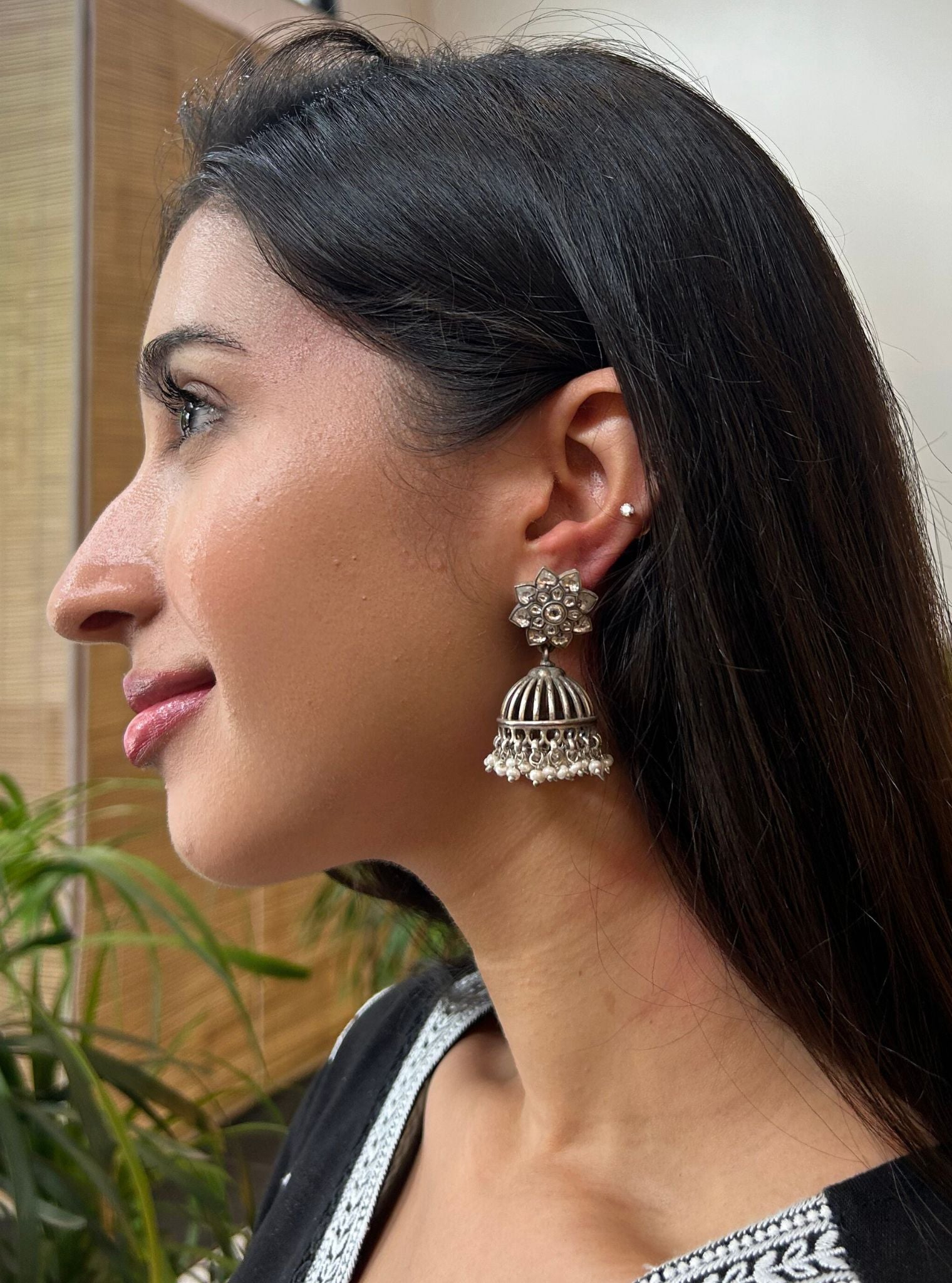 Pure Silver Siyala Jhumki