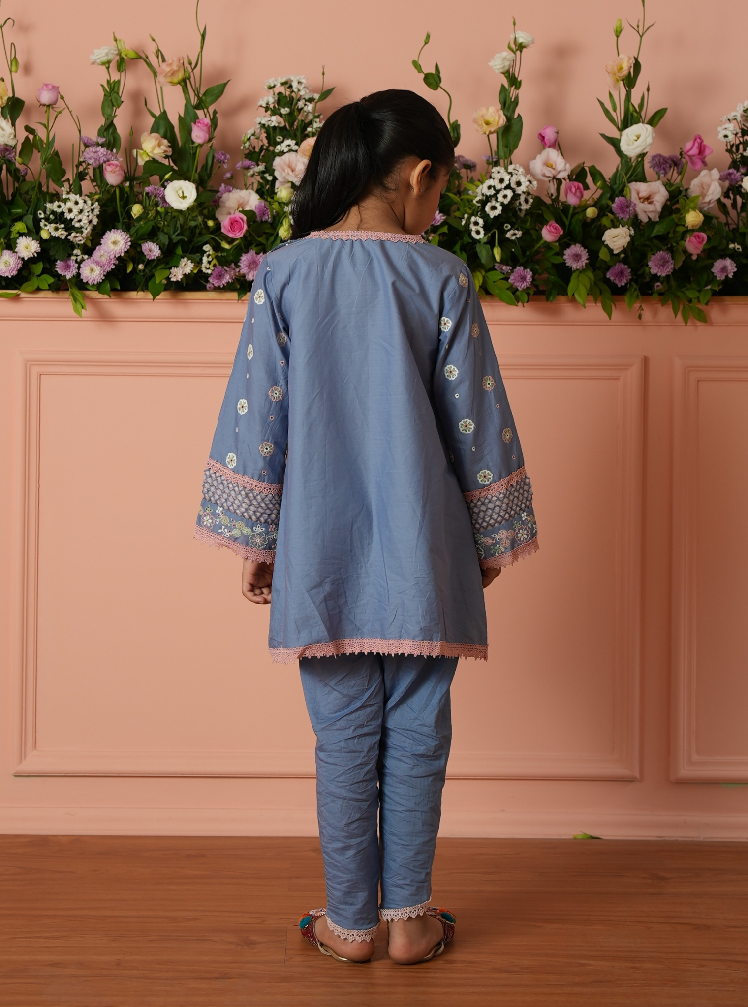 Revina Supima Cotton Blue Kurta Set