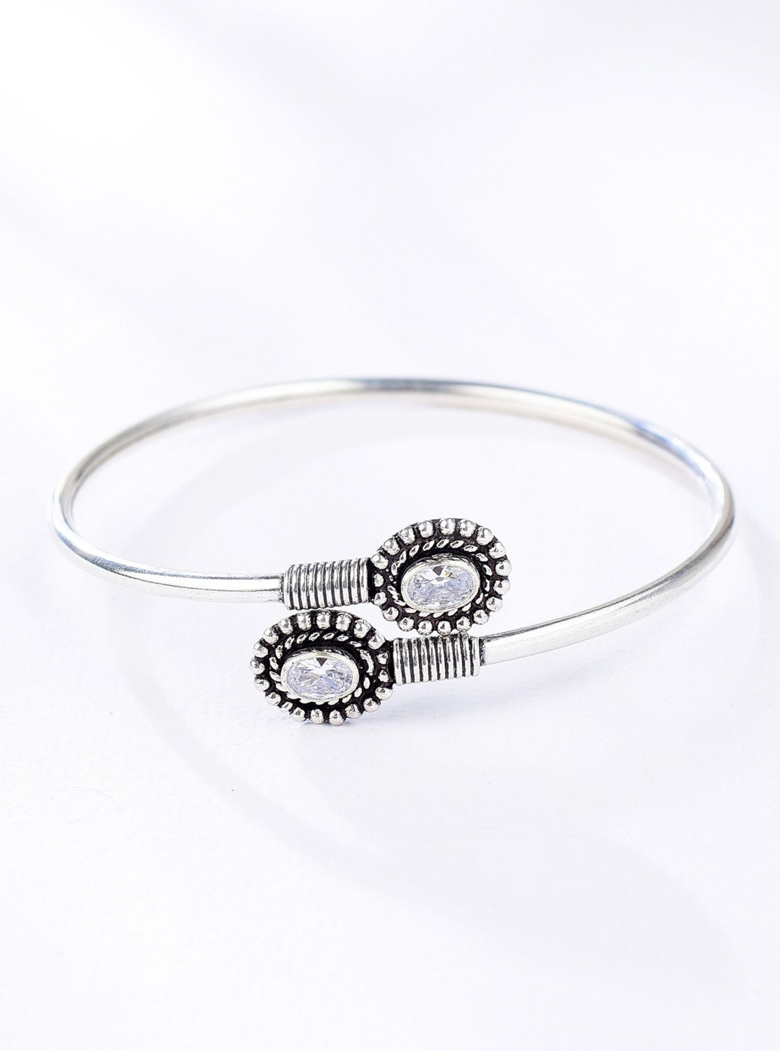 Pure Silver Ziya White Bracelet