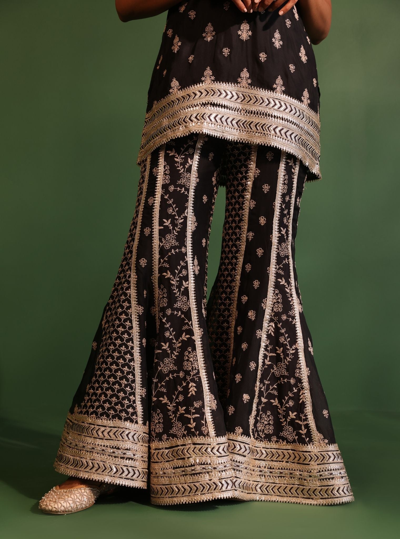 Ishq Organza Black Kurta Set