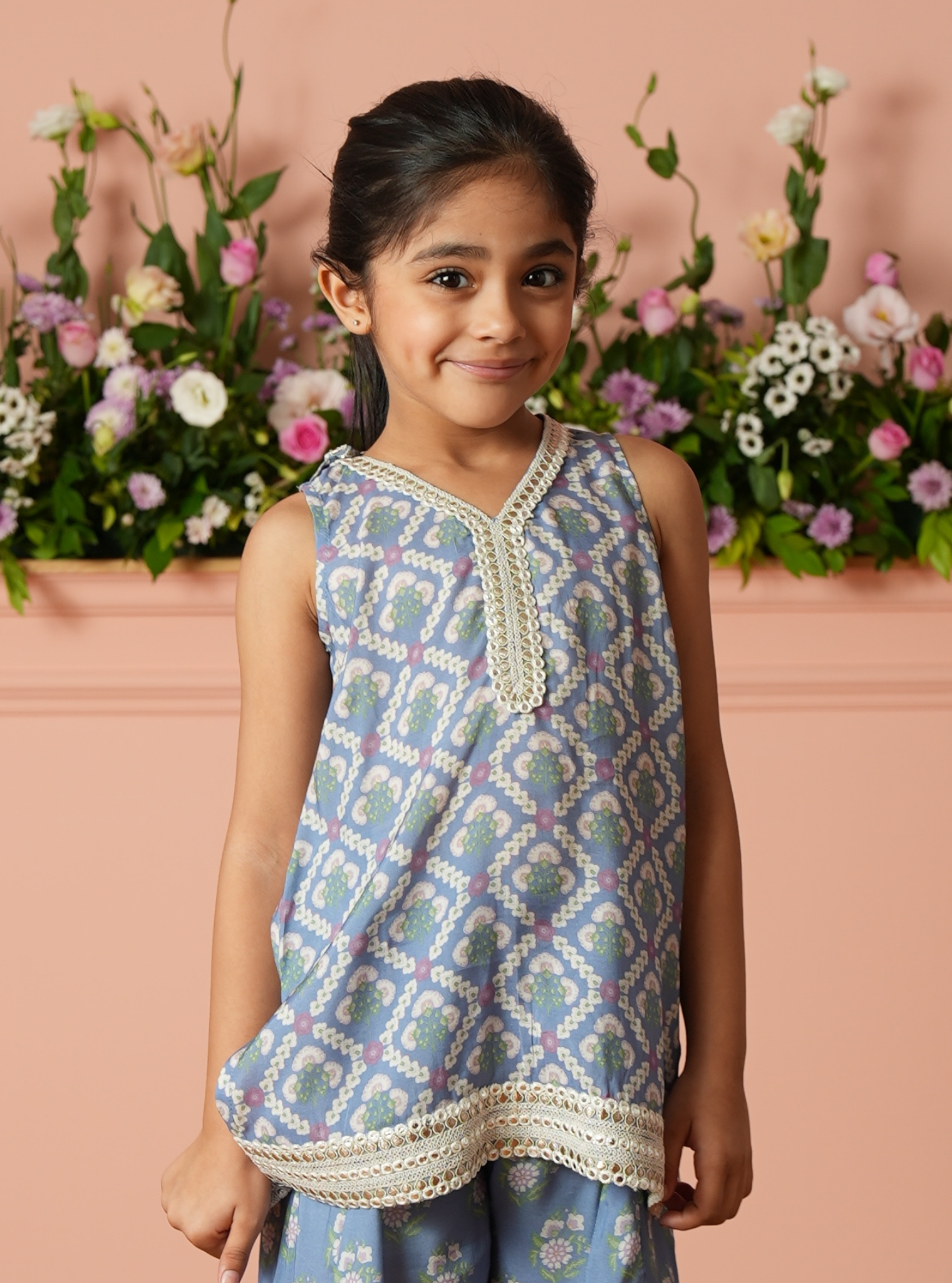 Ursella Lawn Blue Kurta Set