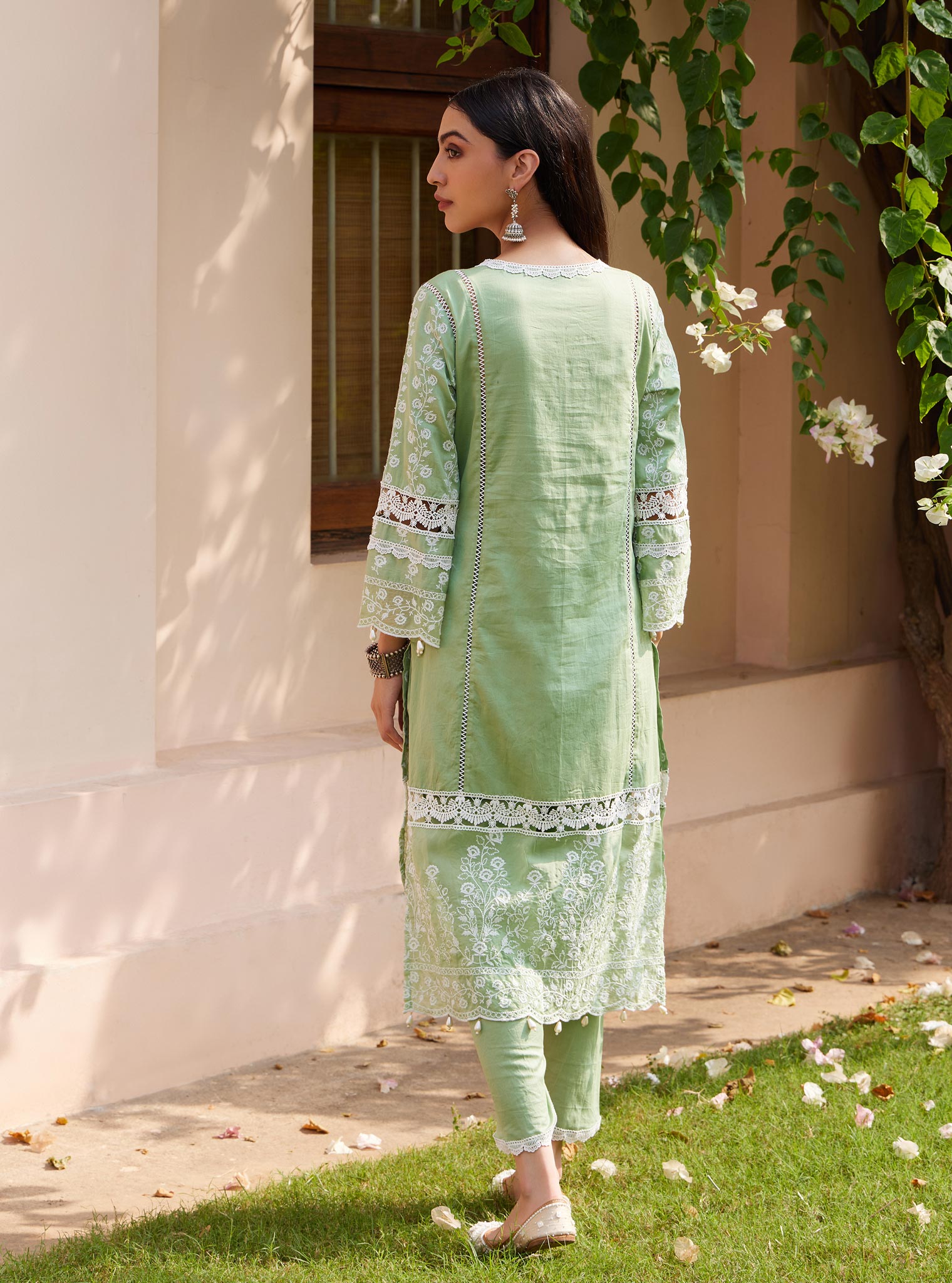 Svasti Pima Green Kurta Set