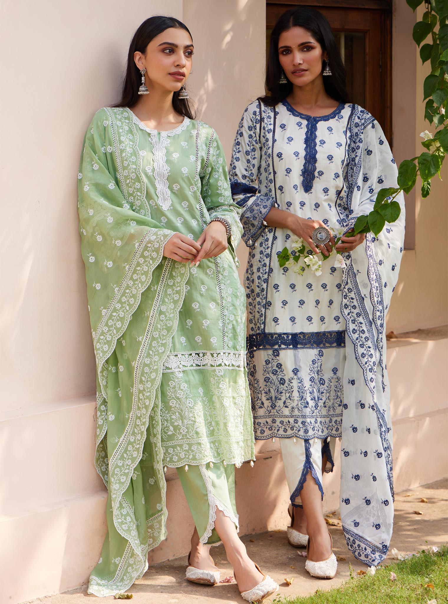 Svasti Pima Green Kurta Set