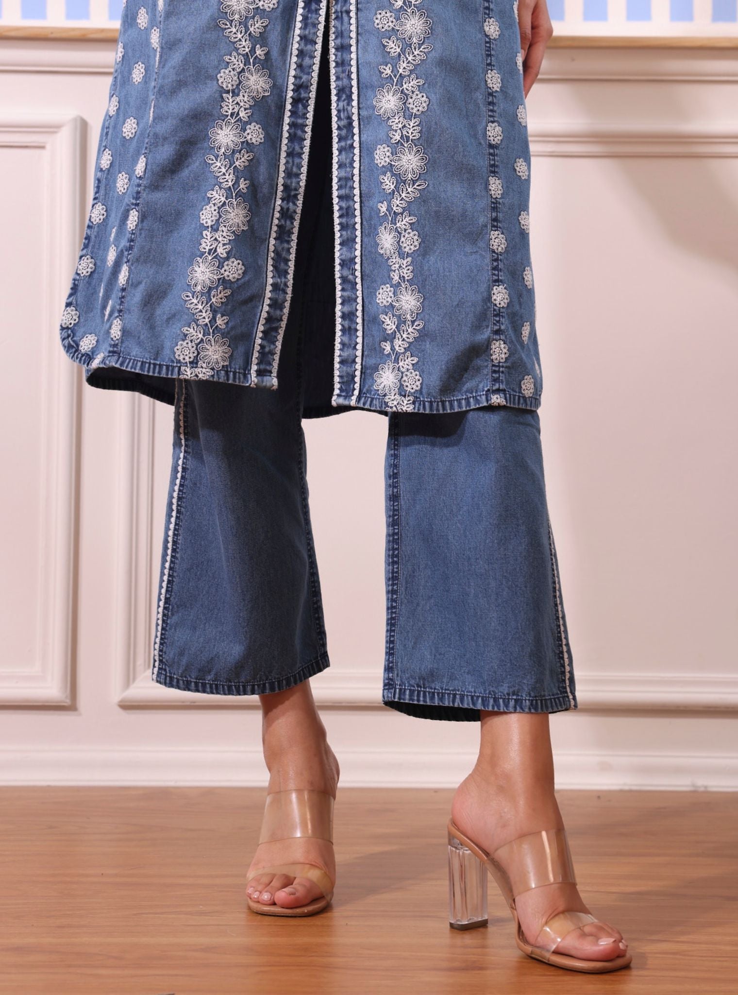Stellan Denim Kurta Co-ord Set