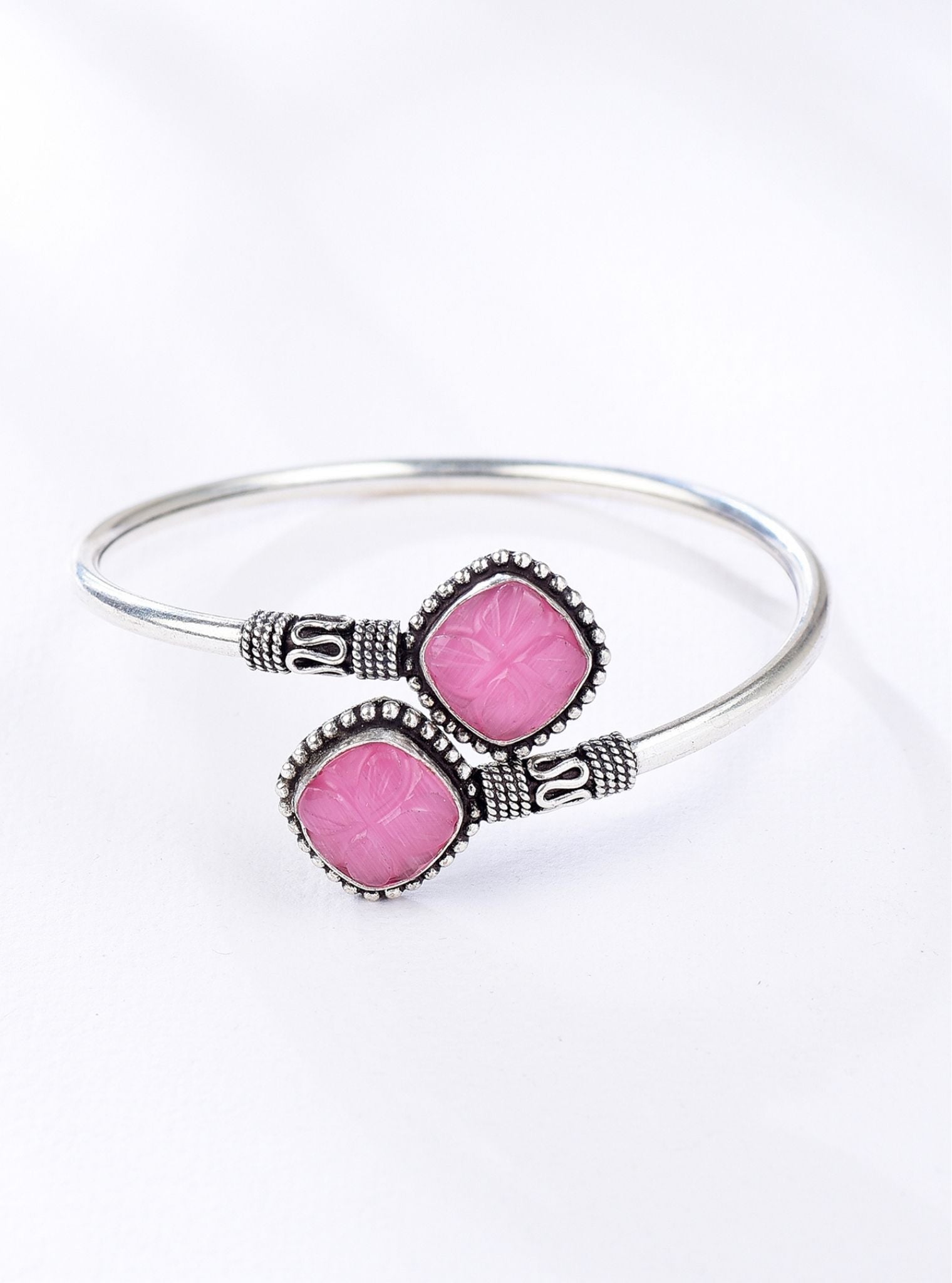 Pure Silver Ruh Pink Bracelet