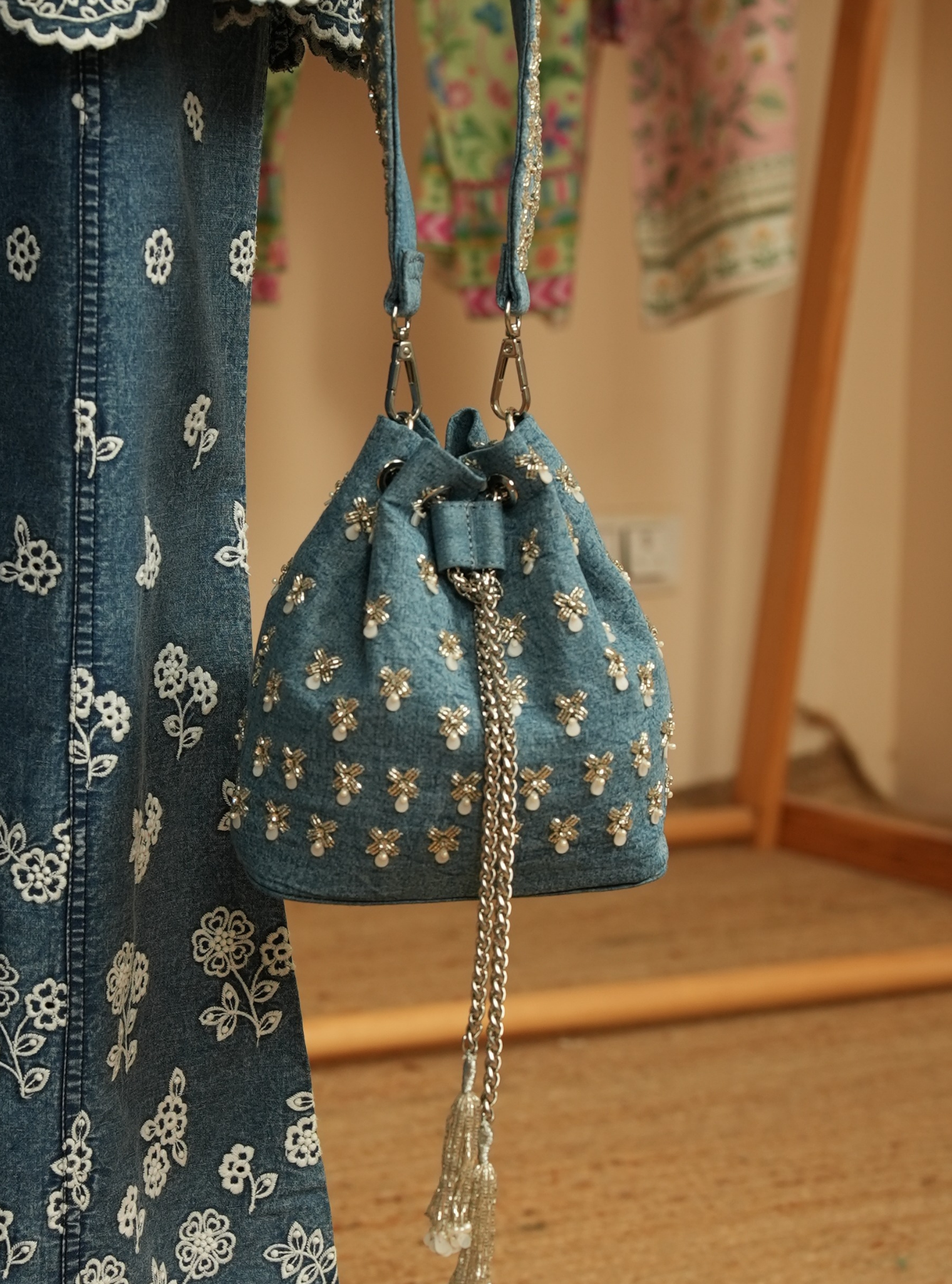 Tiyana Denim Handbag