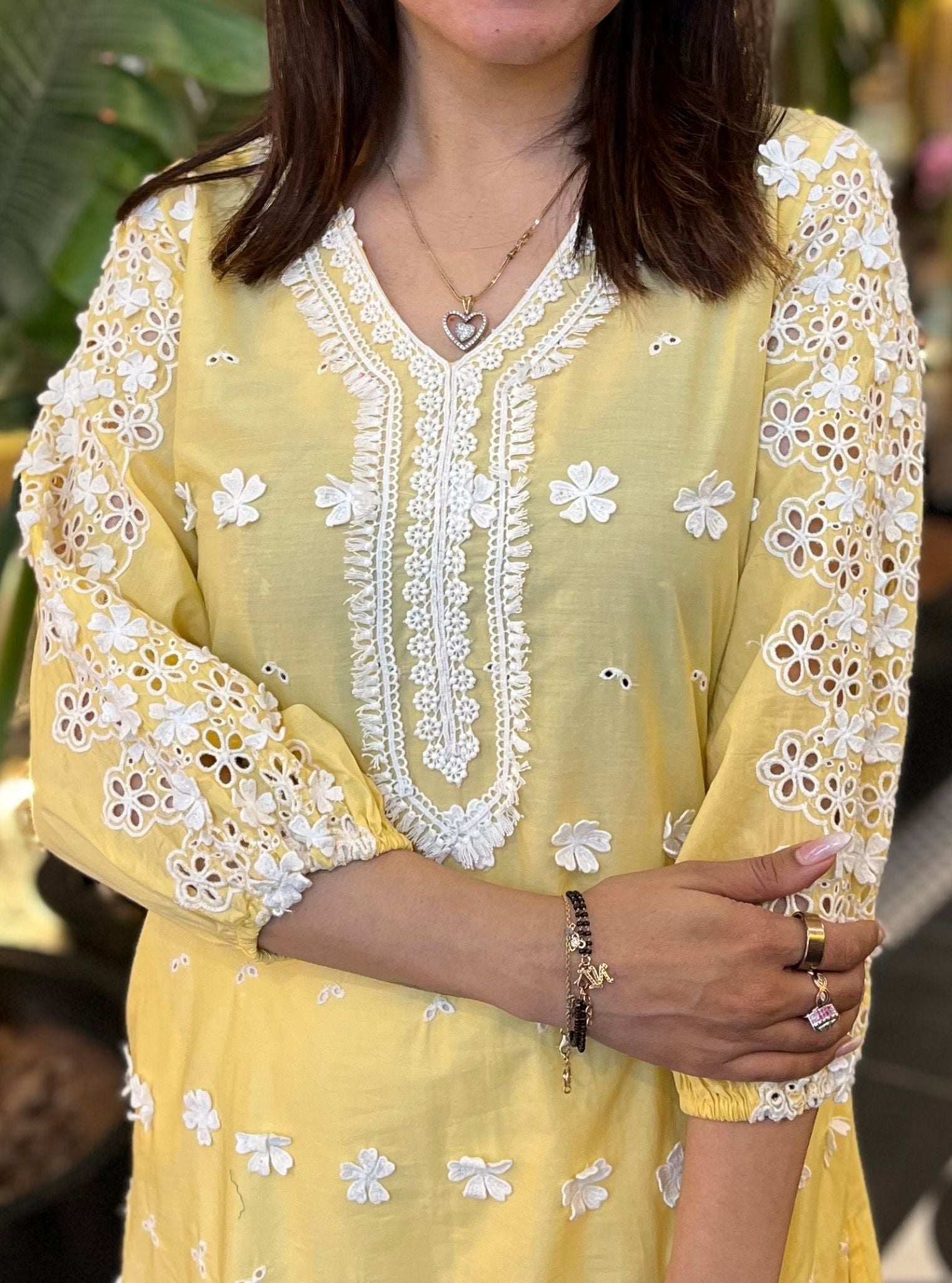 Asota Supima Cotton Yellow Kurta Set