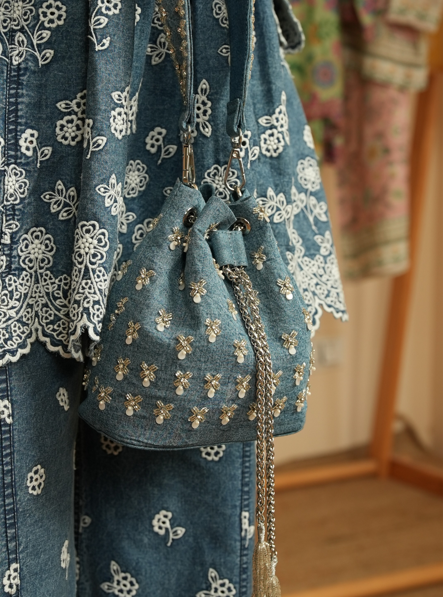 Tiyana Denim Handbag