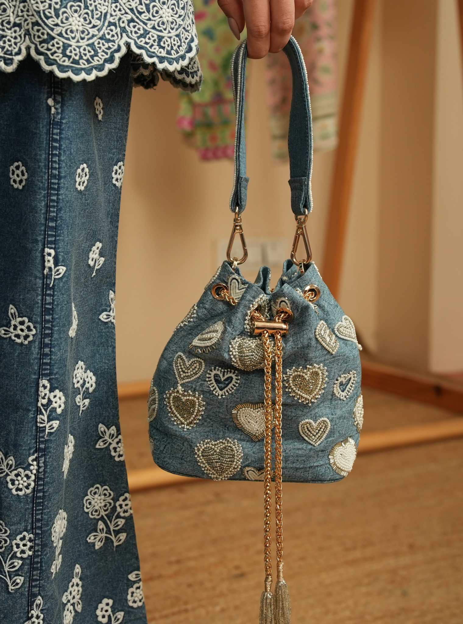 Savannah Denim Handbag