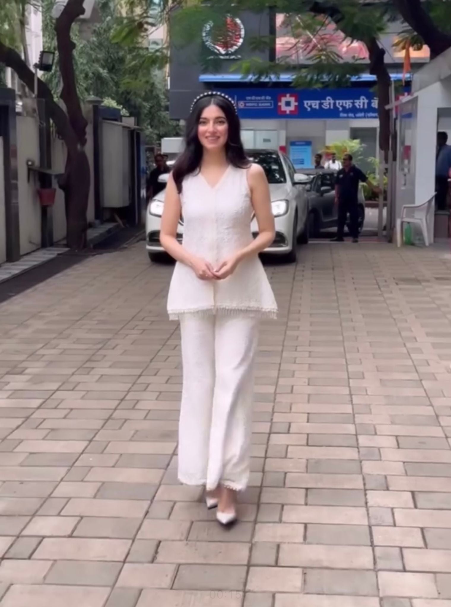 Rehanshi Organza Off White Co-ord Set