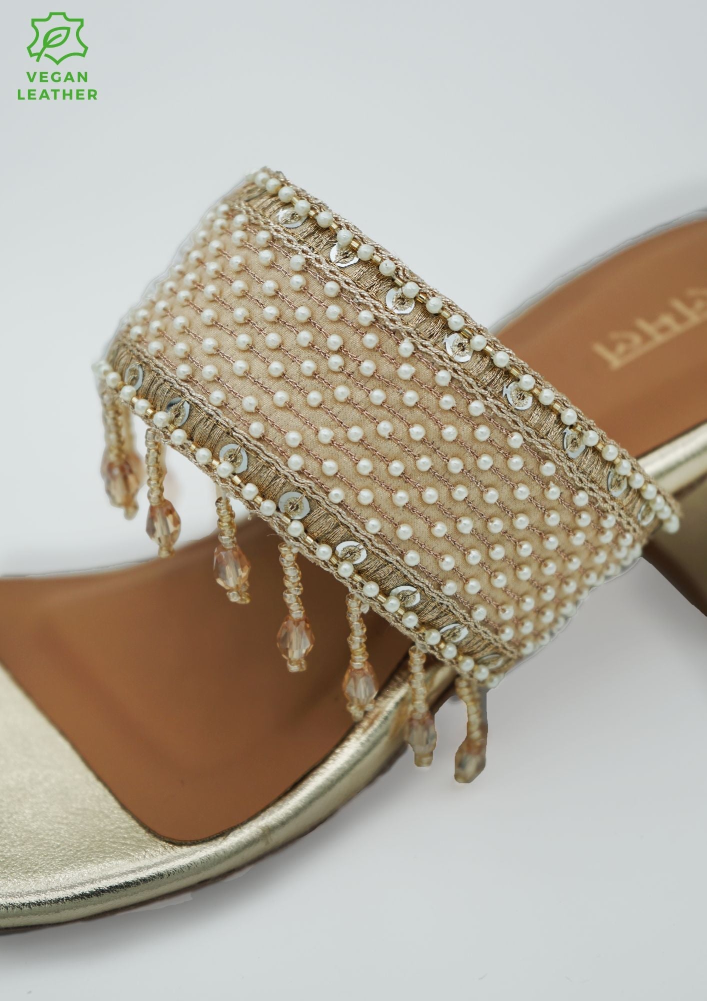 Aafrie Gold Vegan Kohla Heel